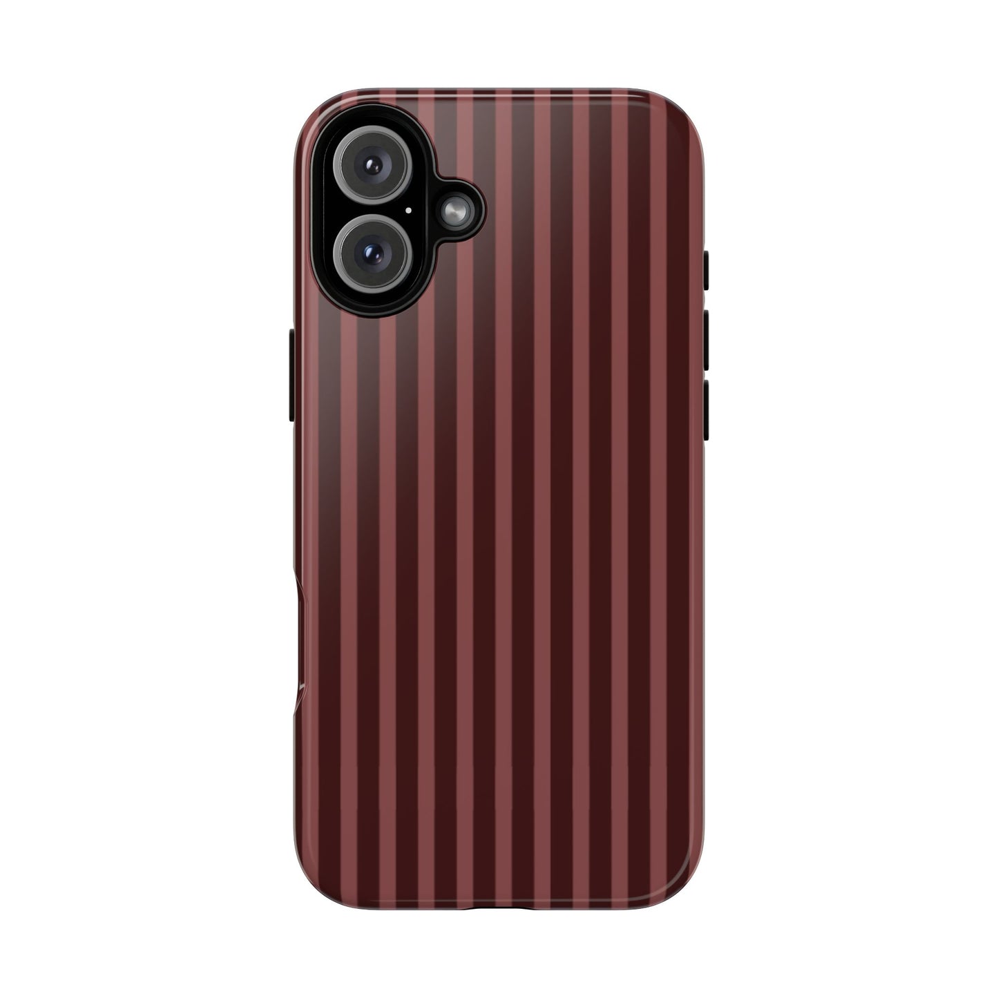 Striped Double Burgundy  — Tough Phone Case