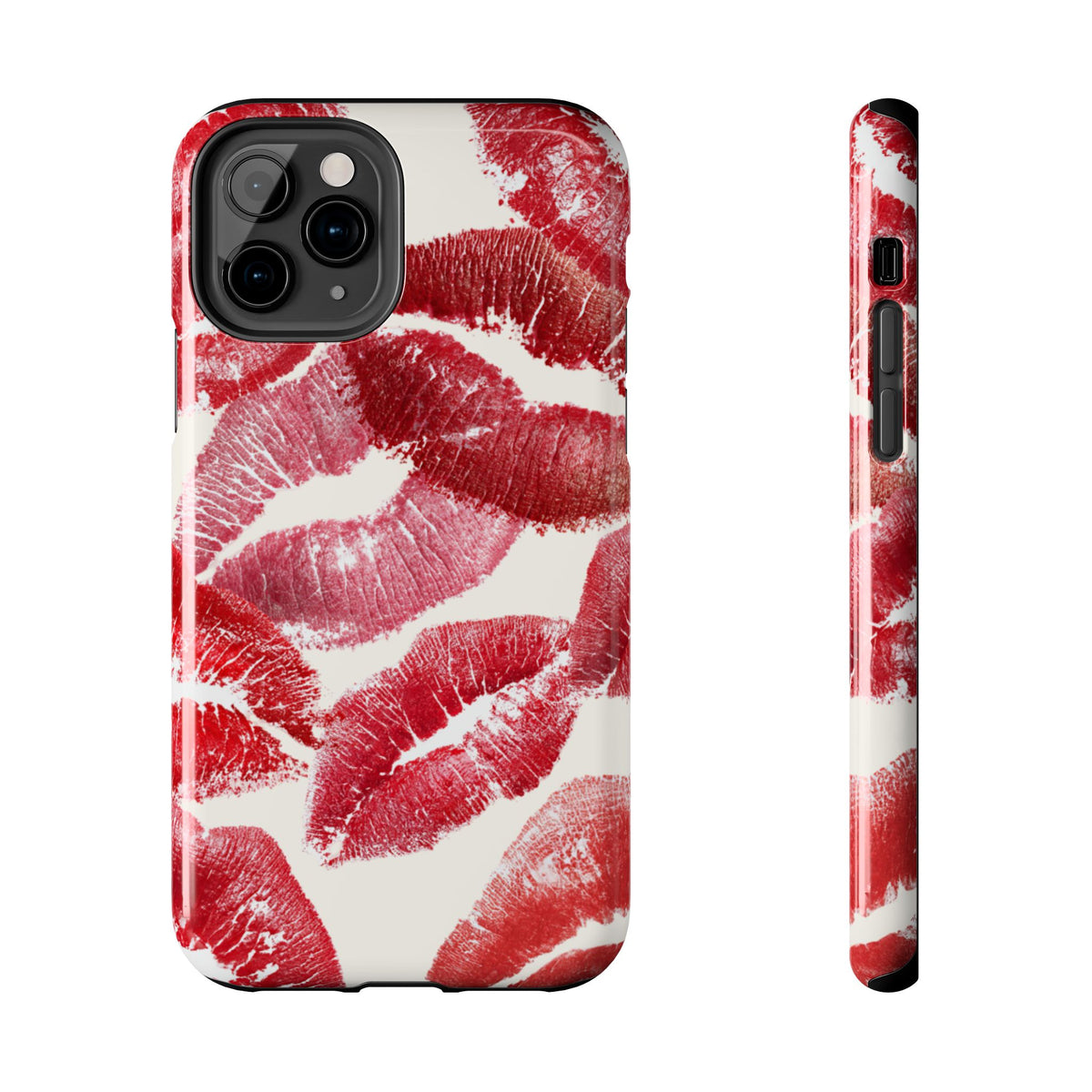 Red Lipstick Kiss Pattern Phone Case | Tough Phone Case