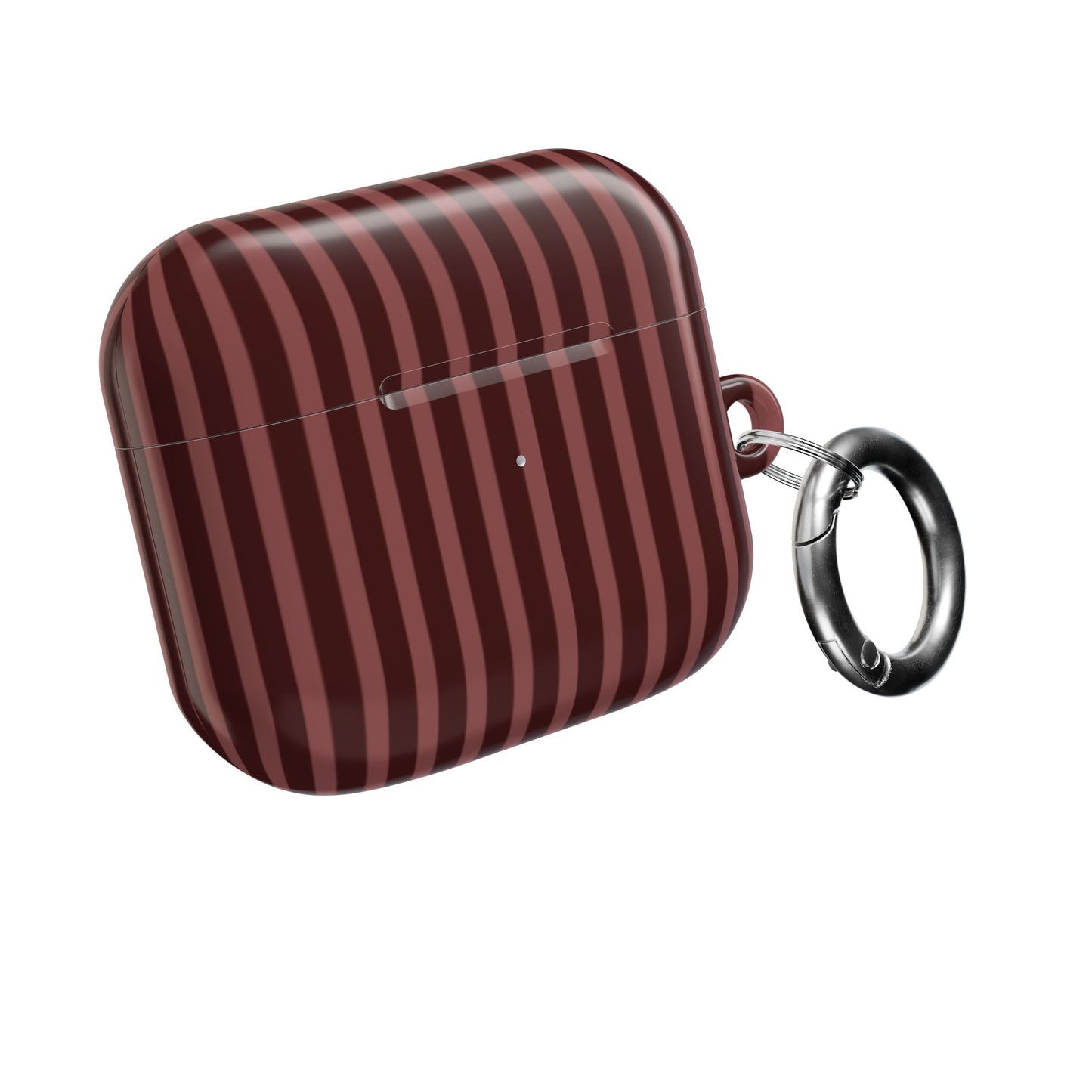 Striped Double Burgundy  —  AirPod Case