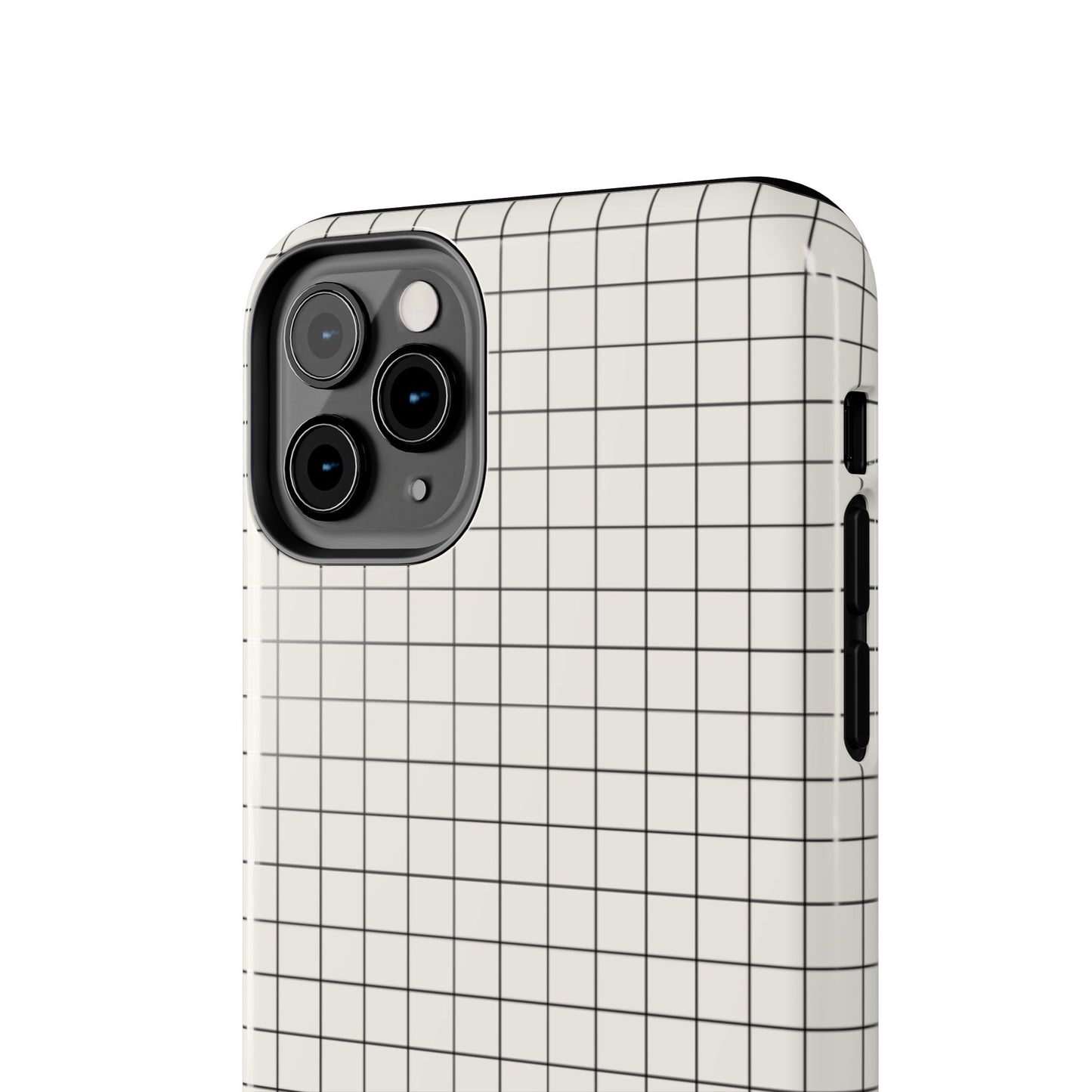 The Architect |Tough Phone Case Minimal Graph Paper Design