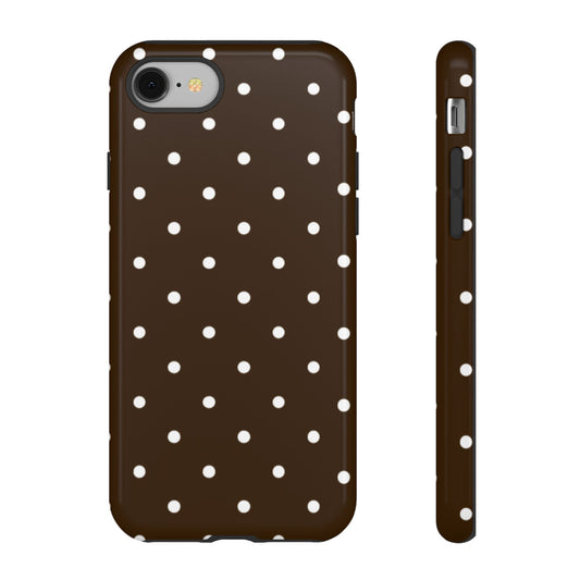 Cacao Polka Dot  — Phone Case Tough Case