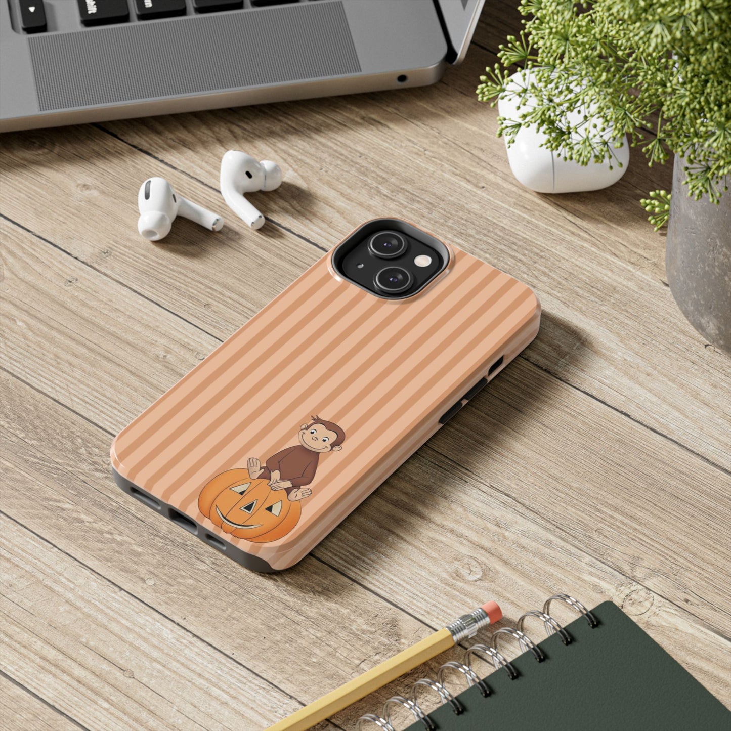 Pumpkin Curious George —  Tough Phone Case