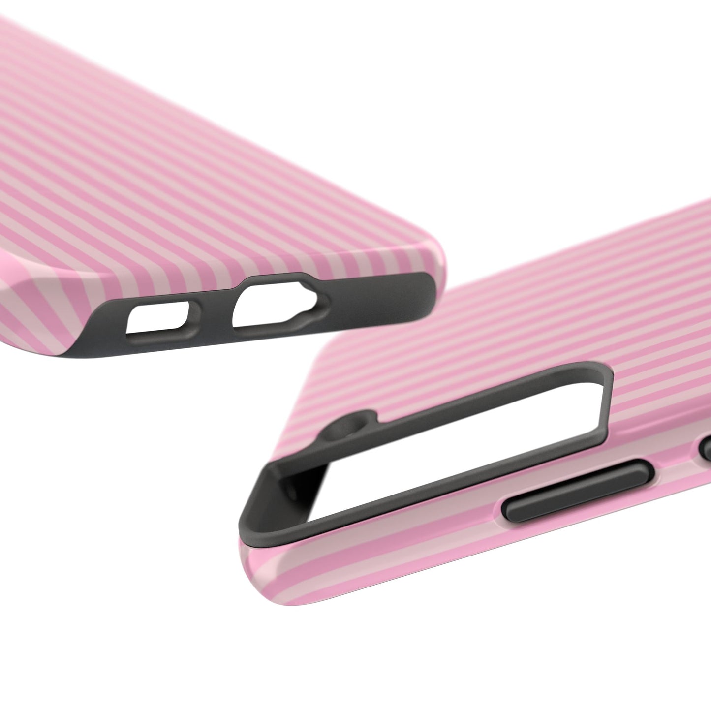 Pretty In Pink  – Pink Vertical Stripe Tough Phone Case