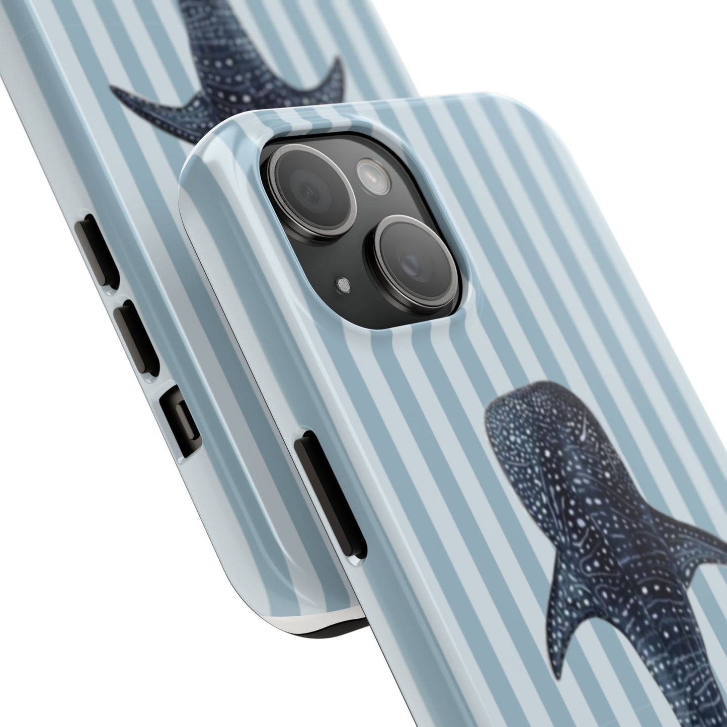 Deep Sea  — Blue Striped Tough Protective Cover