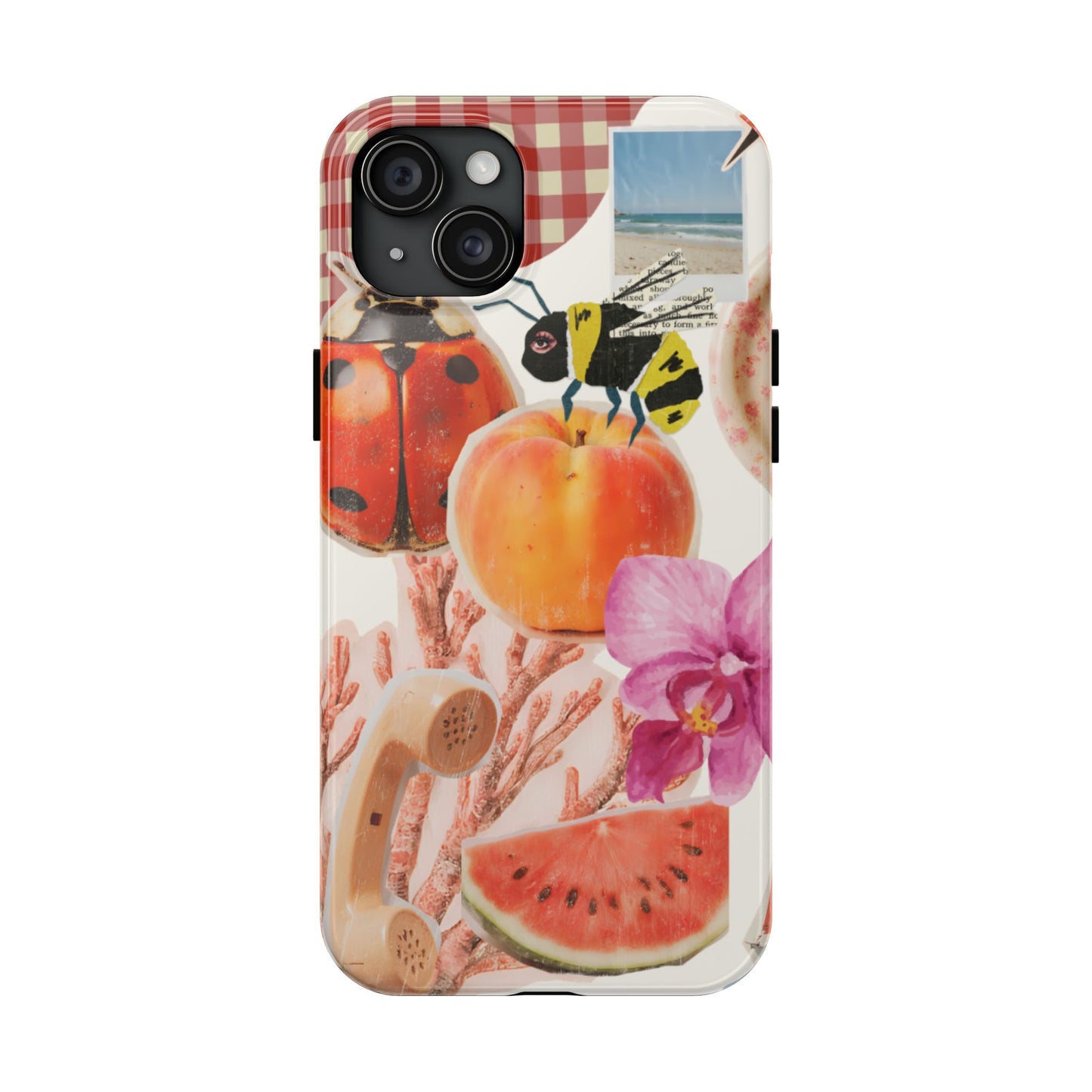 The farmers Market — Floral Fruit Collage Tough Phone Case