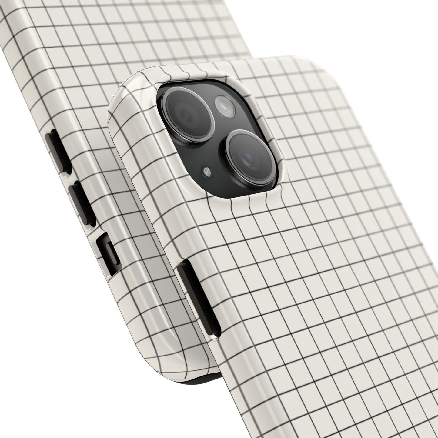 The Architect |Tough Phone Case Minimal Graph Paper Design