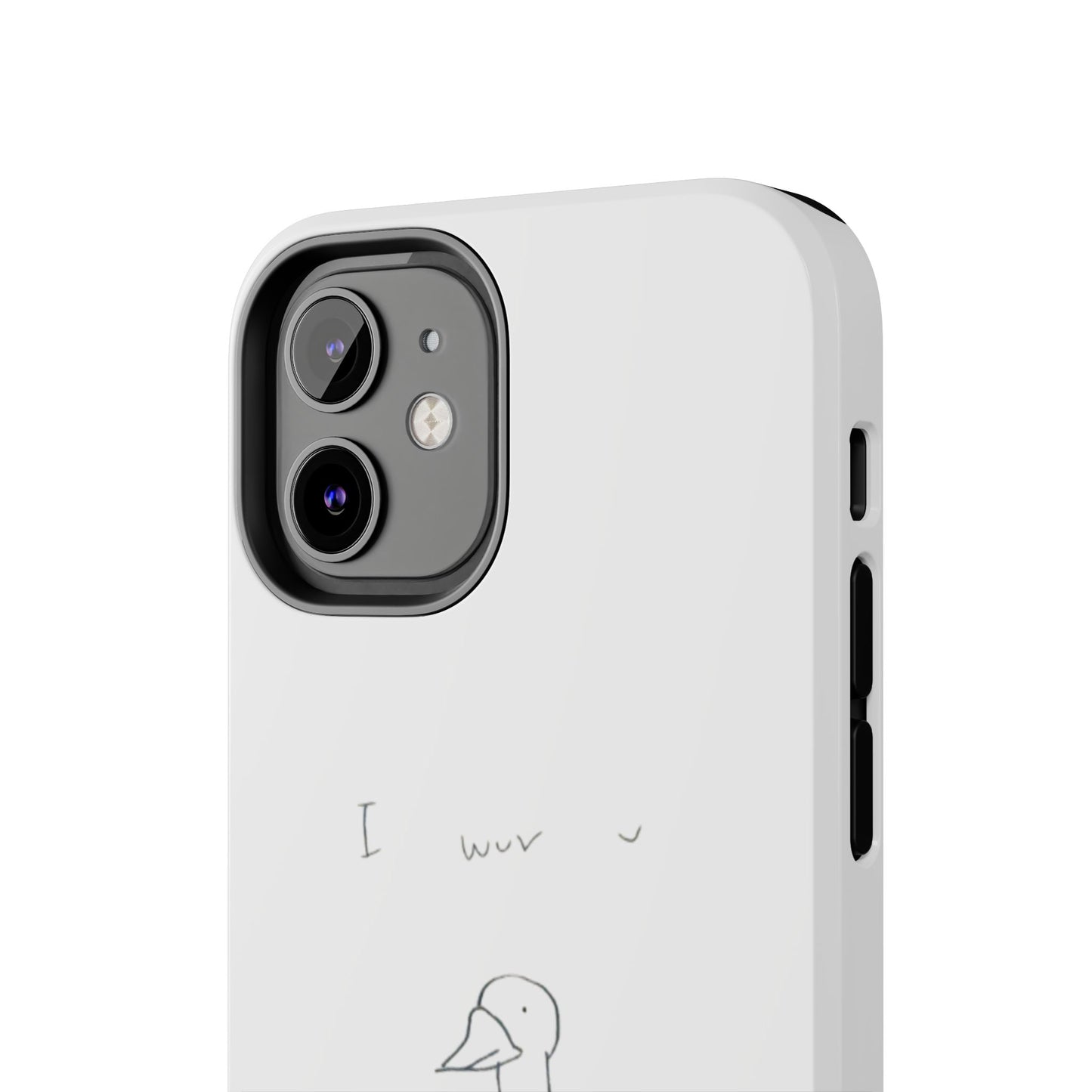Funny Duck 'I wuv u'— Tough Phone Case