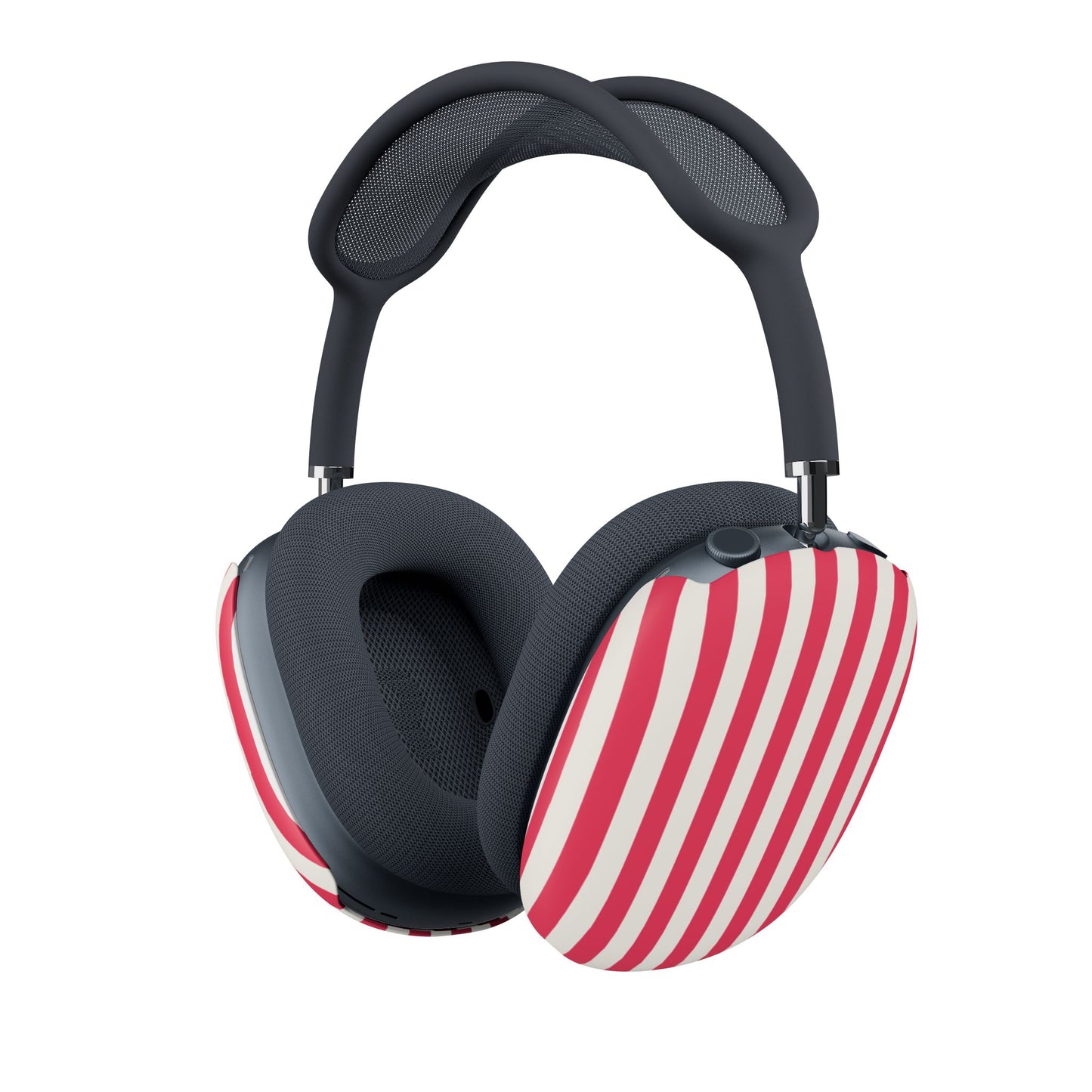Retro Red — Striped Red & White AirPod Max Ear Cup Covers