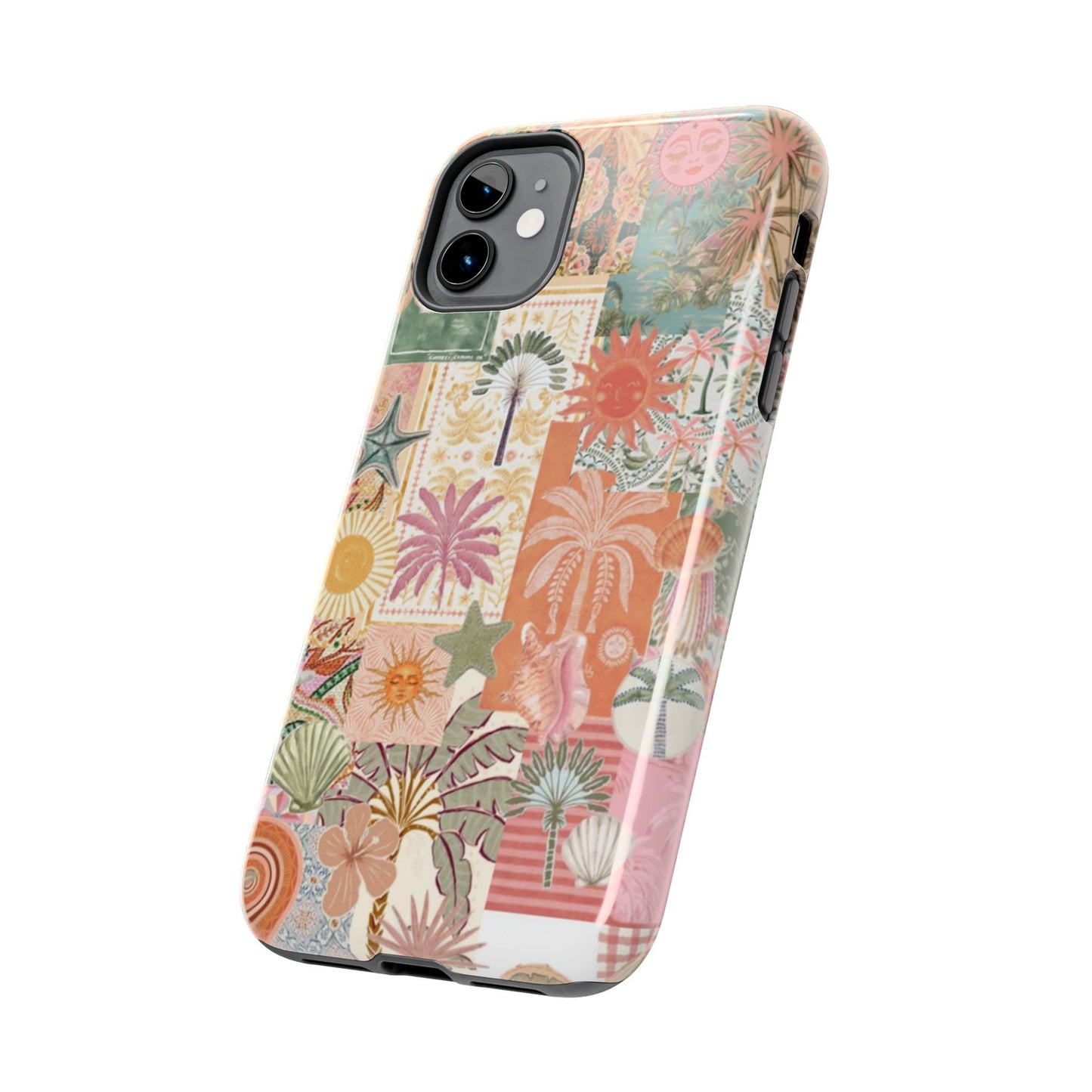 Girls Just Wanna Have Fun! — Tough Phone Case  Retro Tropical Collage iPhone Case