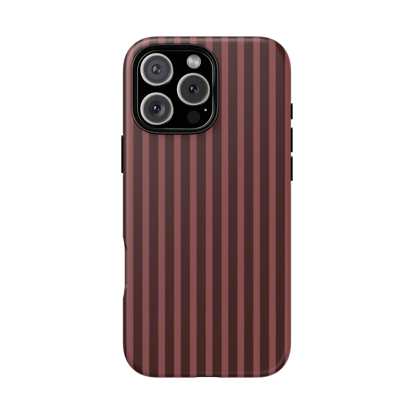 Striped Double Burgundy  — Tough Phone Case