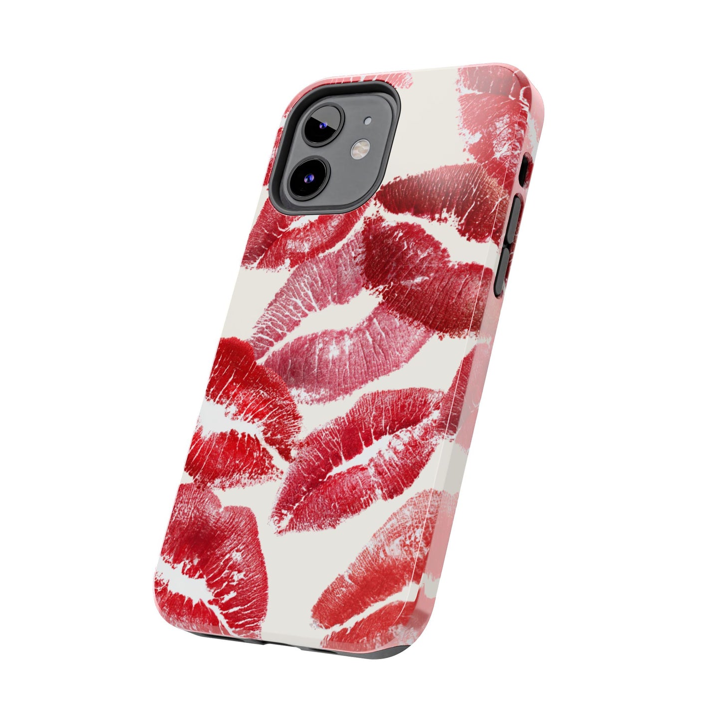 Red Lipstick Kiss Pattern Phone Case | Tough Phone Case