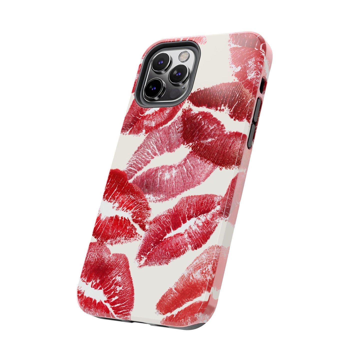 Red Lipstick Kiss Pattern Phone Case | Tough Phone Case