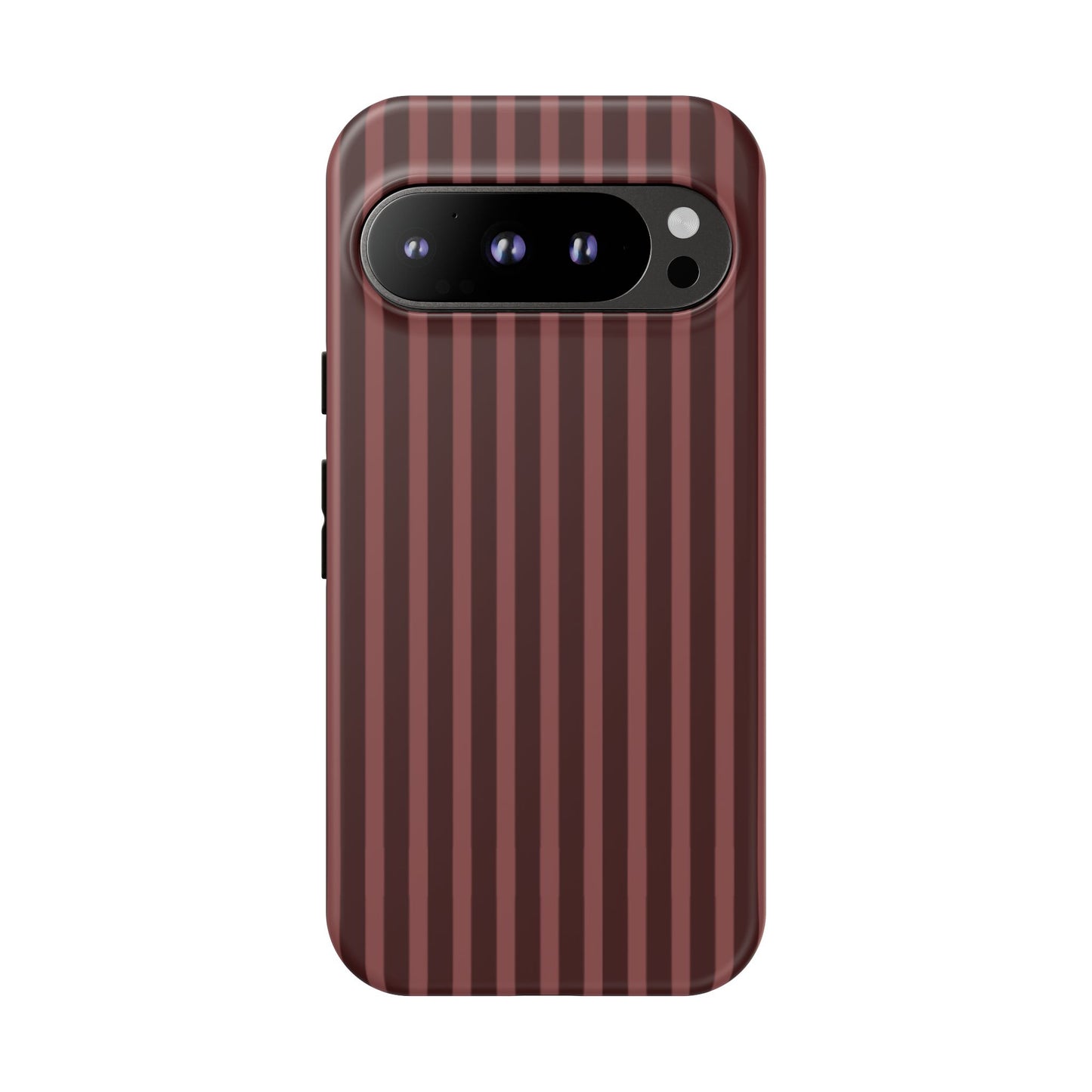 Striped Double Burgundy  — Tough Phone Case
