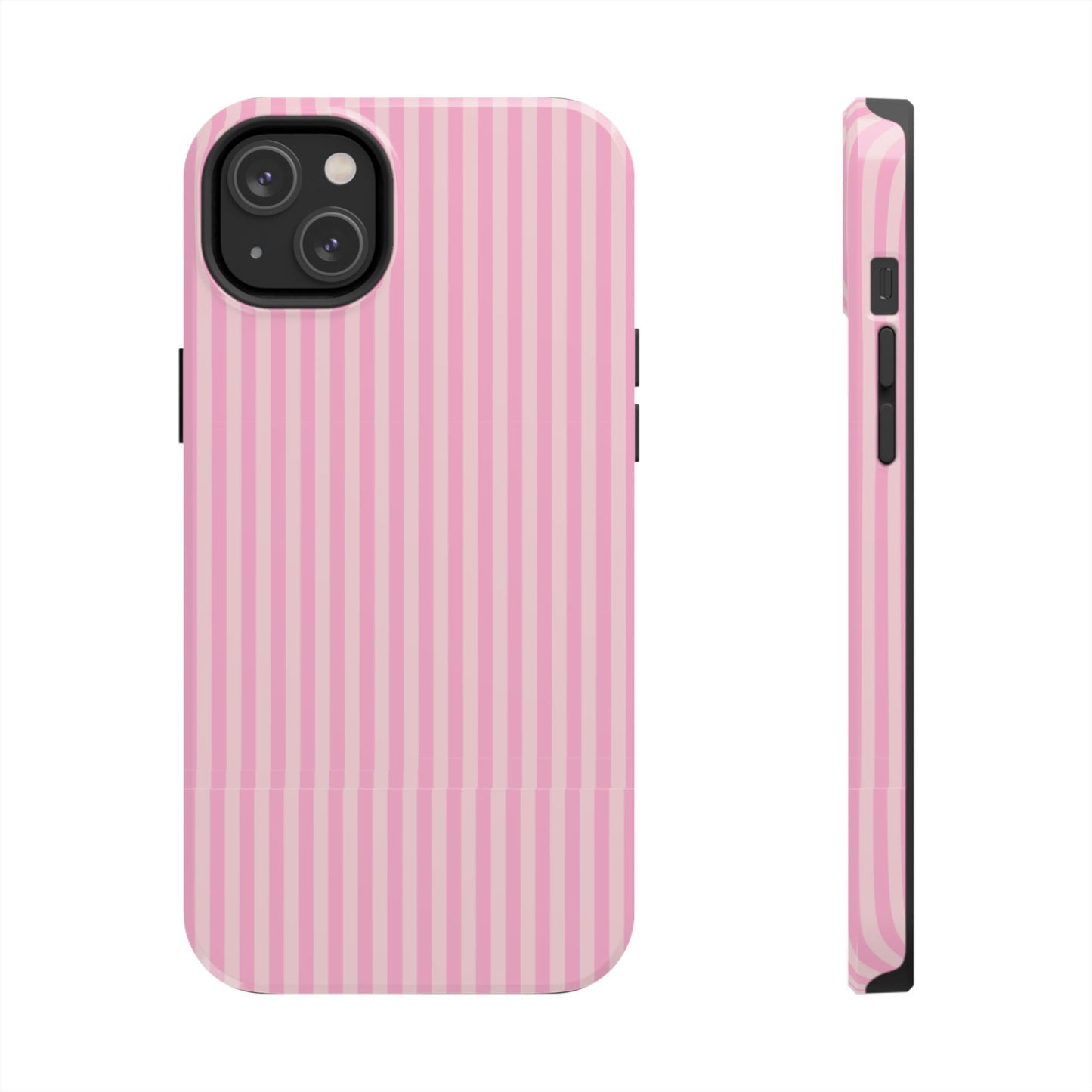 Pretty In Pink  – Pink Vertical Stripe Tough Phone Case