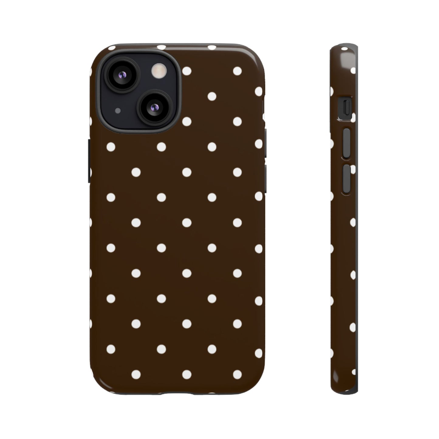 Cacao Polka Dot  — Phone Case Tough Case