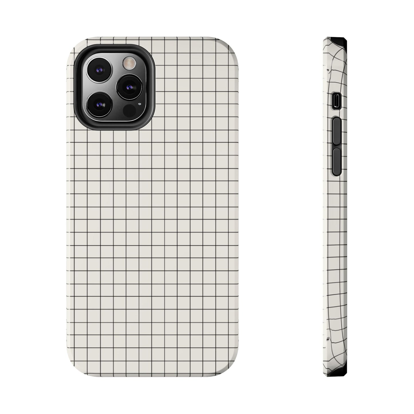 The Architect |Tough Phone Case Minimal Graph Paper Design
