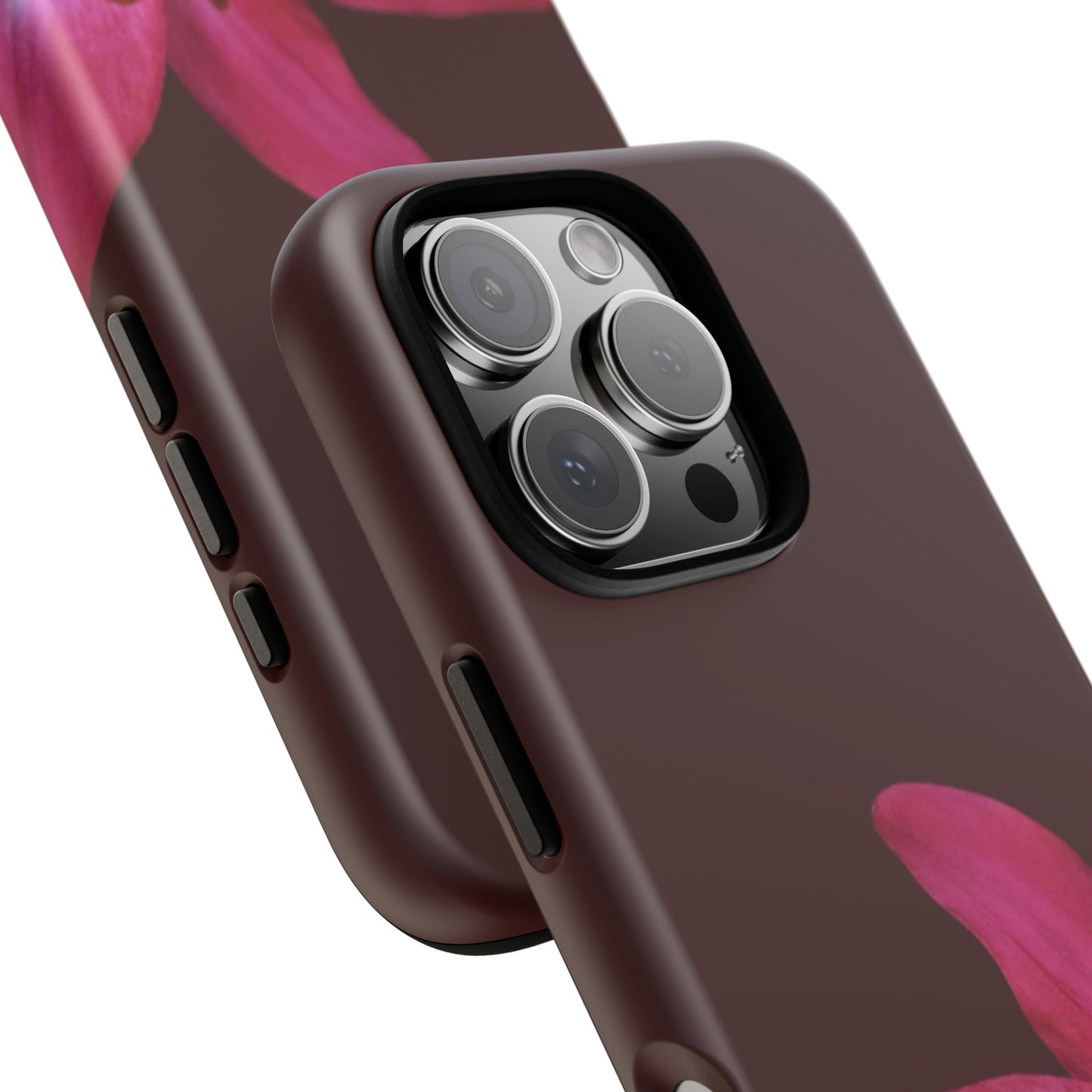 Burgundy Lily Floral – Phone Case Tough Case