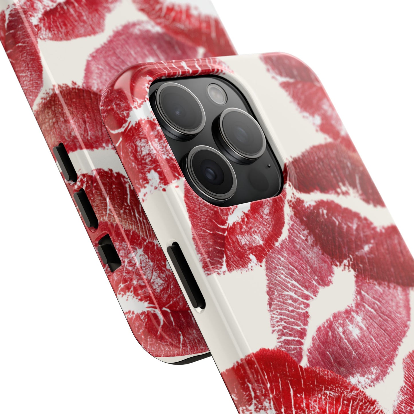 Red Lipstick Kiss Pattern Phone Case | Tough Phone Case