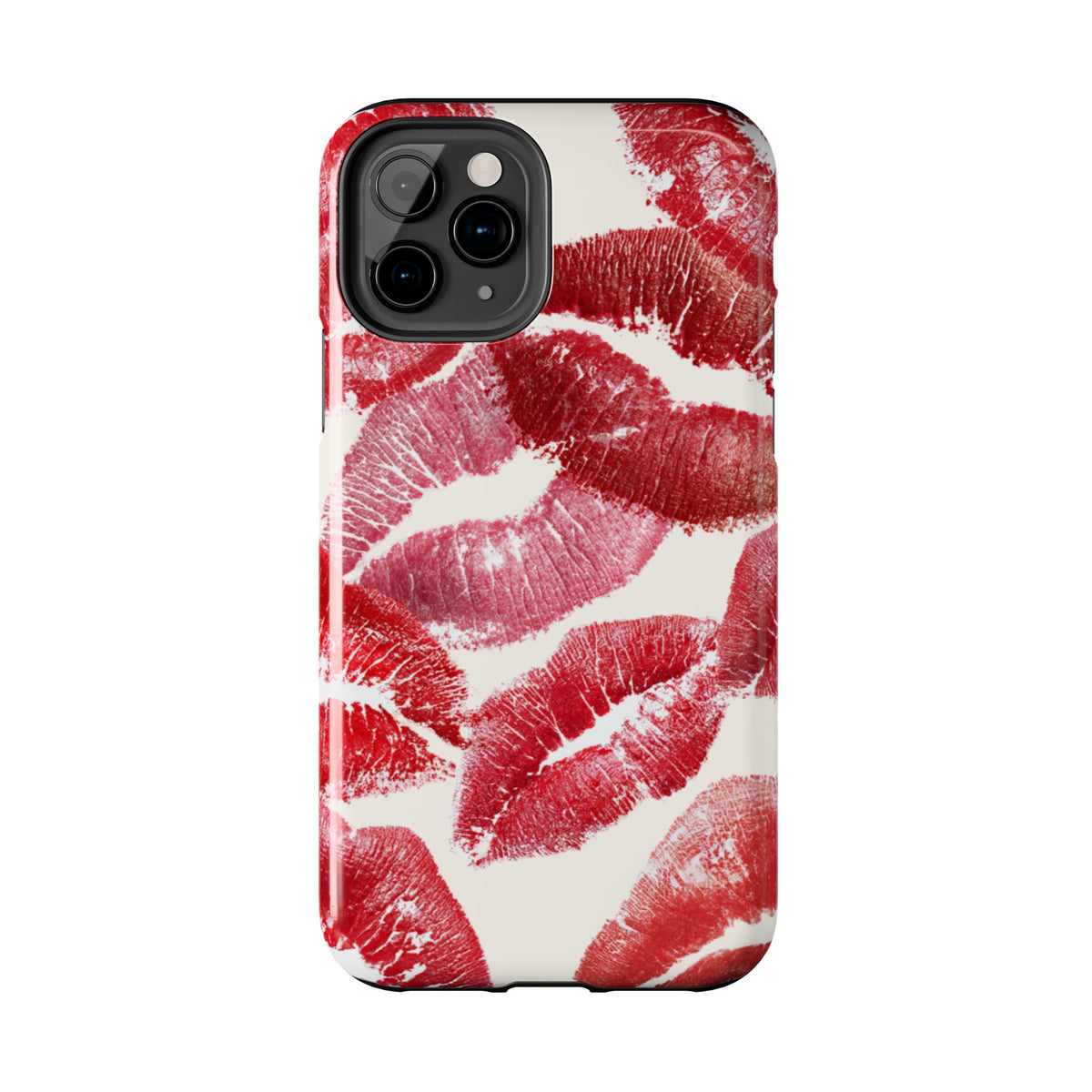Red Lipstick Kiss Pattern Phone Case | Tough Phone Case
