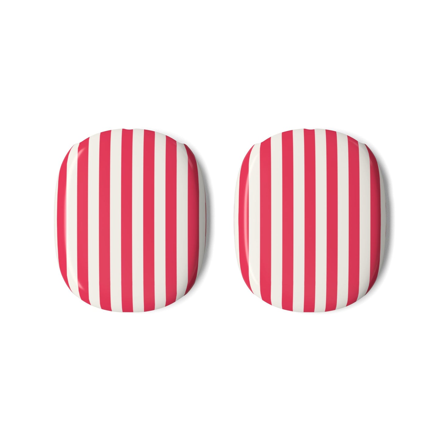 Retro Red — Striped Red & White AirPod Max Ear Cup Covers