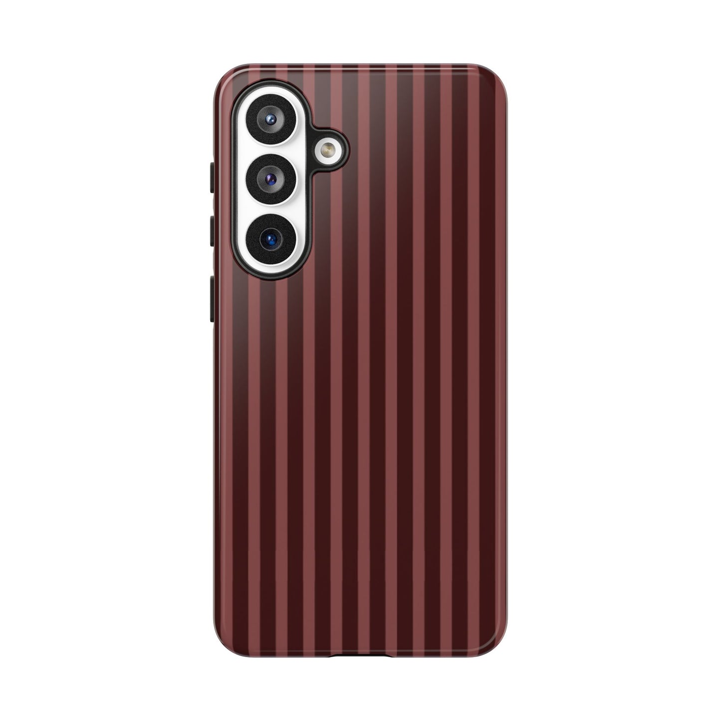 Striped Double Burgundy  — Tough Phone Case