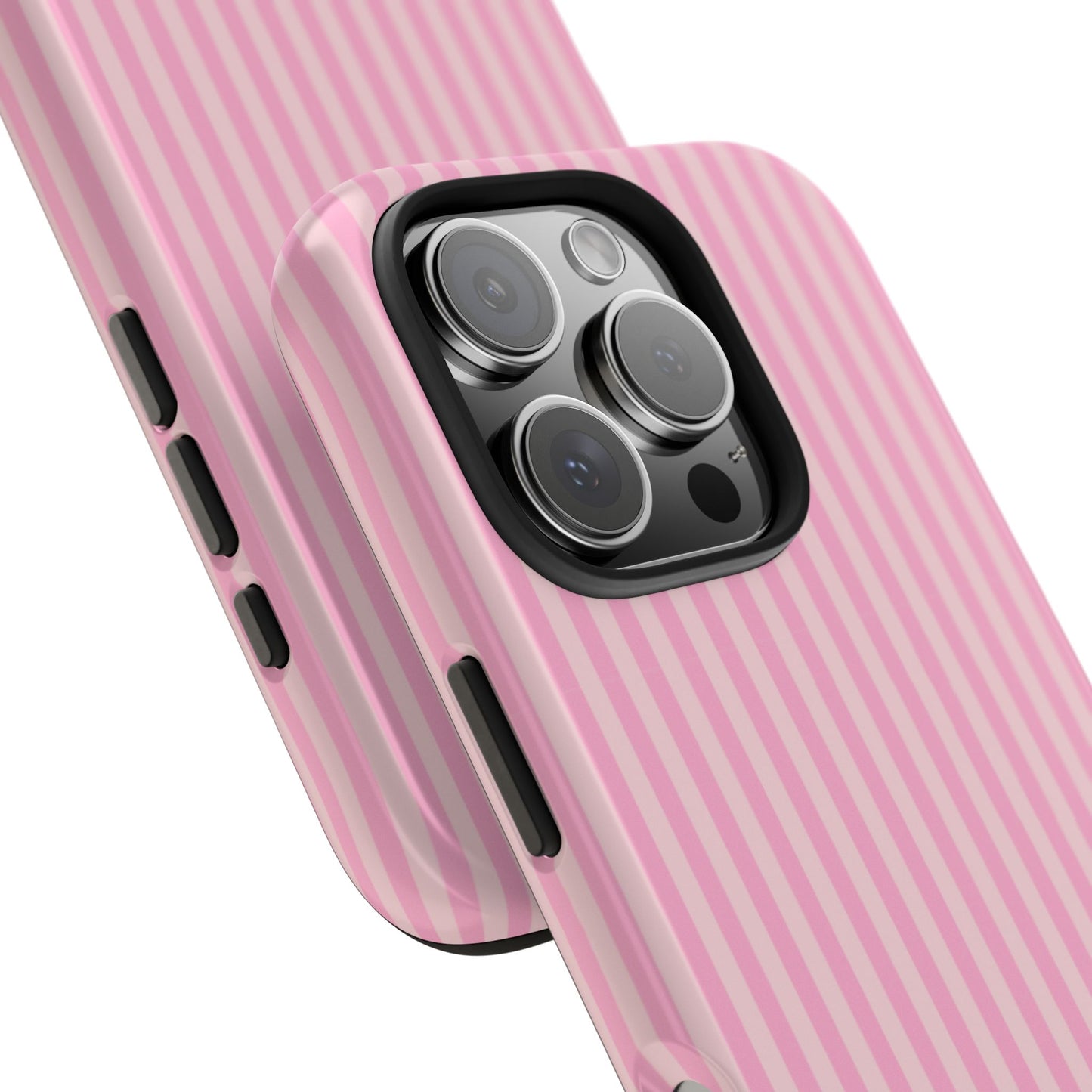 Pretty In Pink  – Pink Vertical Stripe Tough Phone Case
