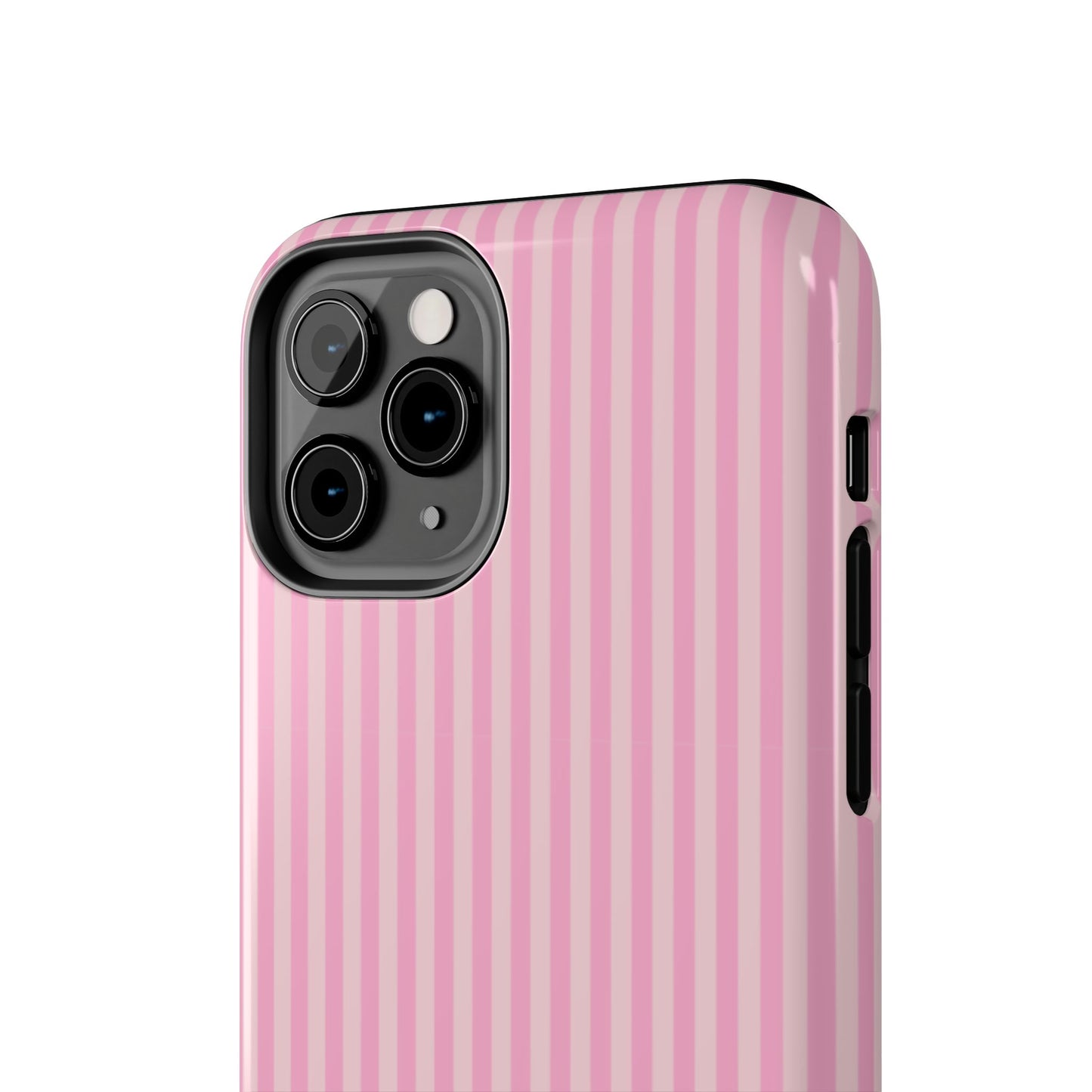 Pretty In Pink  – Pink Vertical Stripe Tough Phone Case