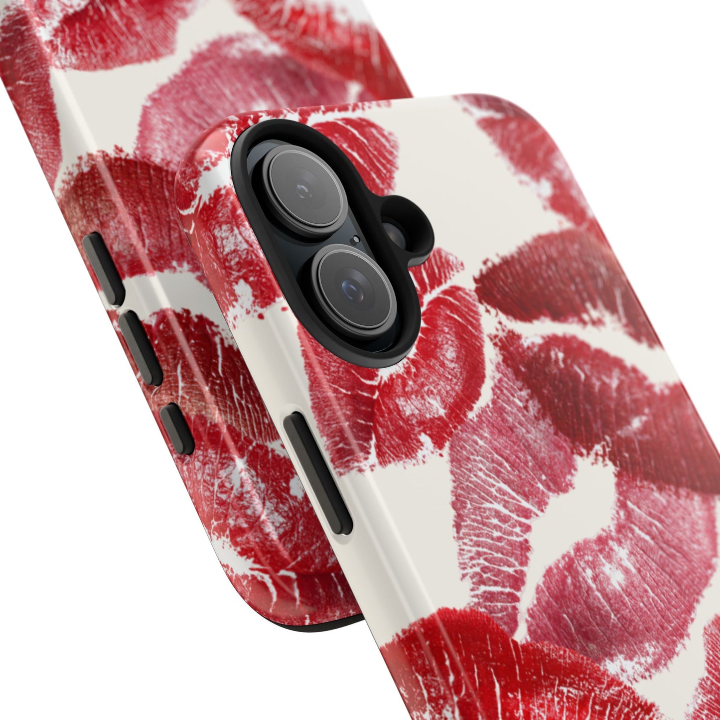 Red Lipstick Kiss Pattern Phone Case | Tough Phone Case