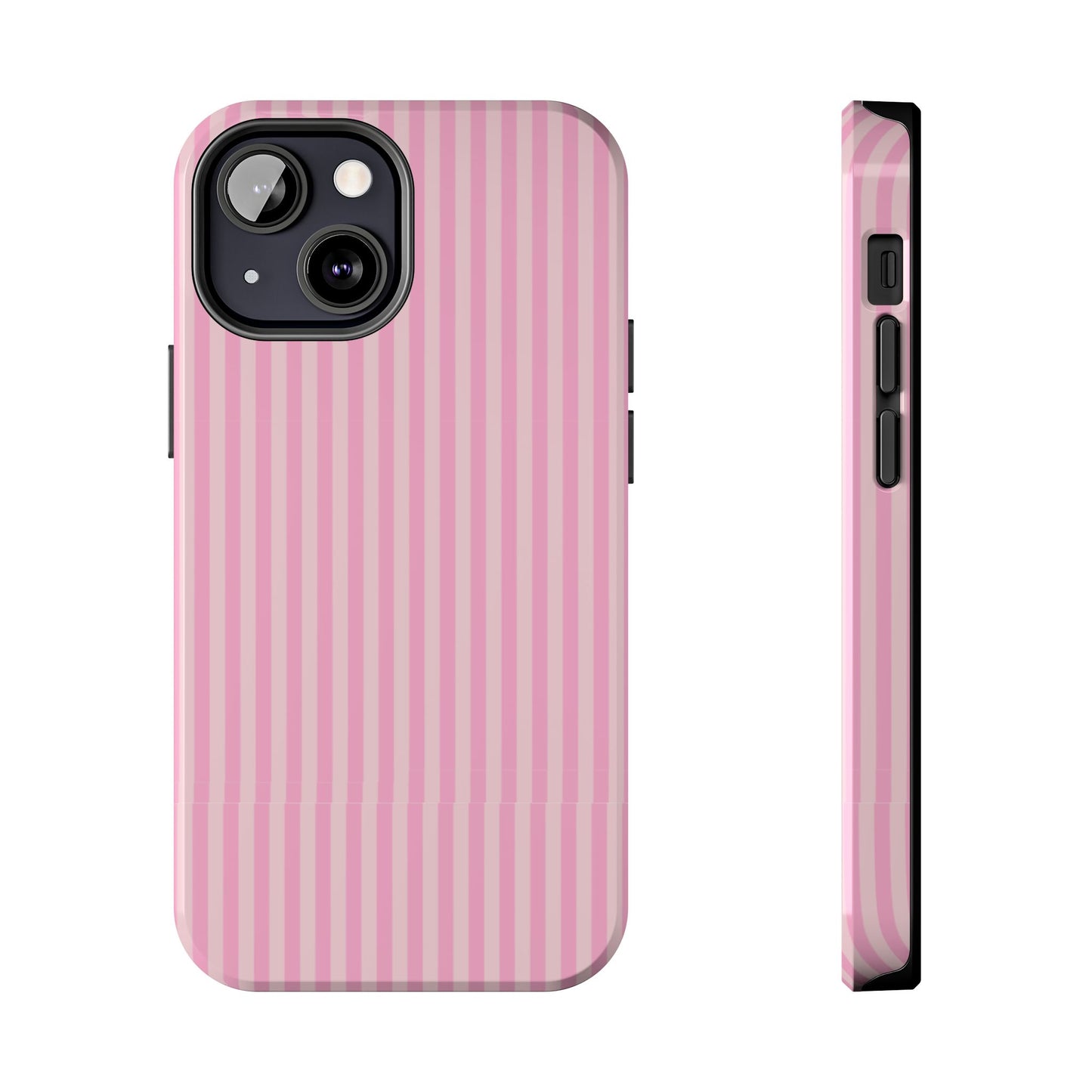 Pretty In Pink  – Pink Vertical Stripe Tough Phone Case