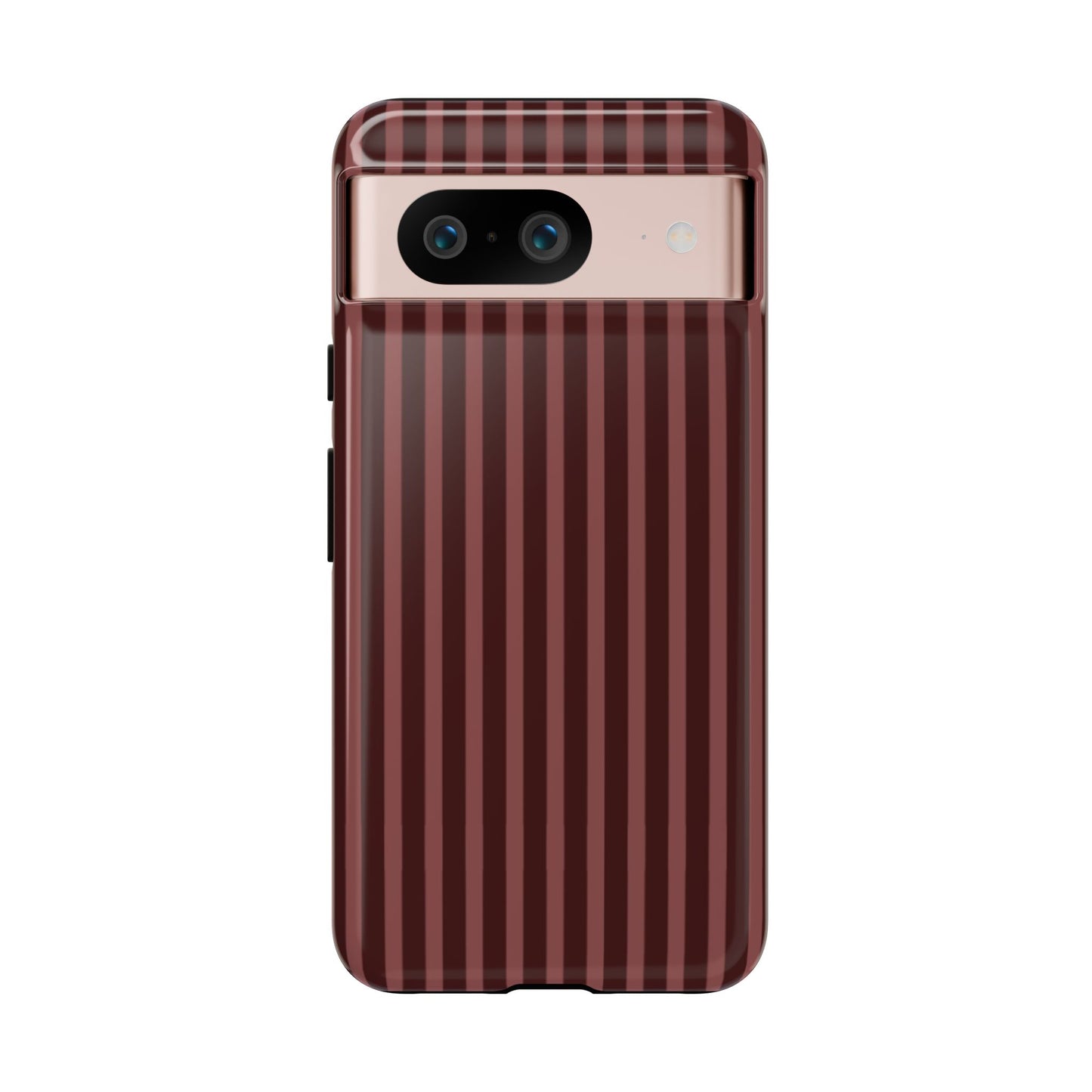 Striped Double Burgundy  — Tough Phone Case