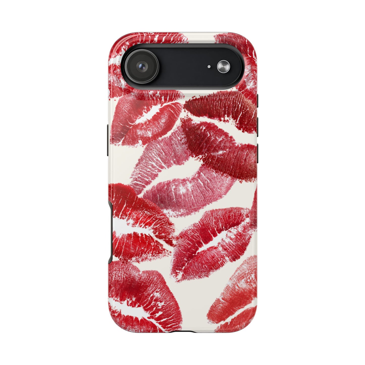 Red Lipstick Kiss Pattern Phone Case | Tough Phone Case