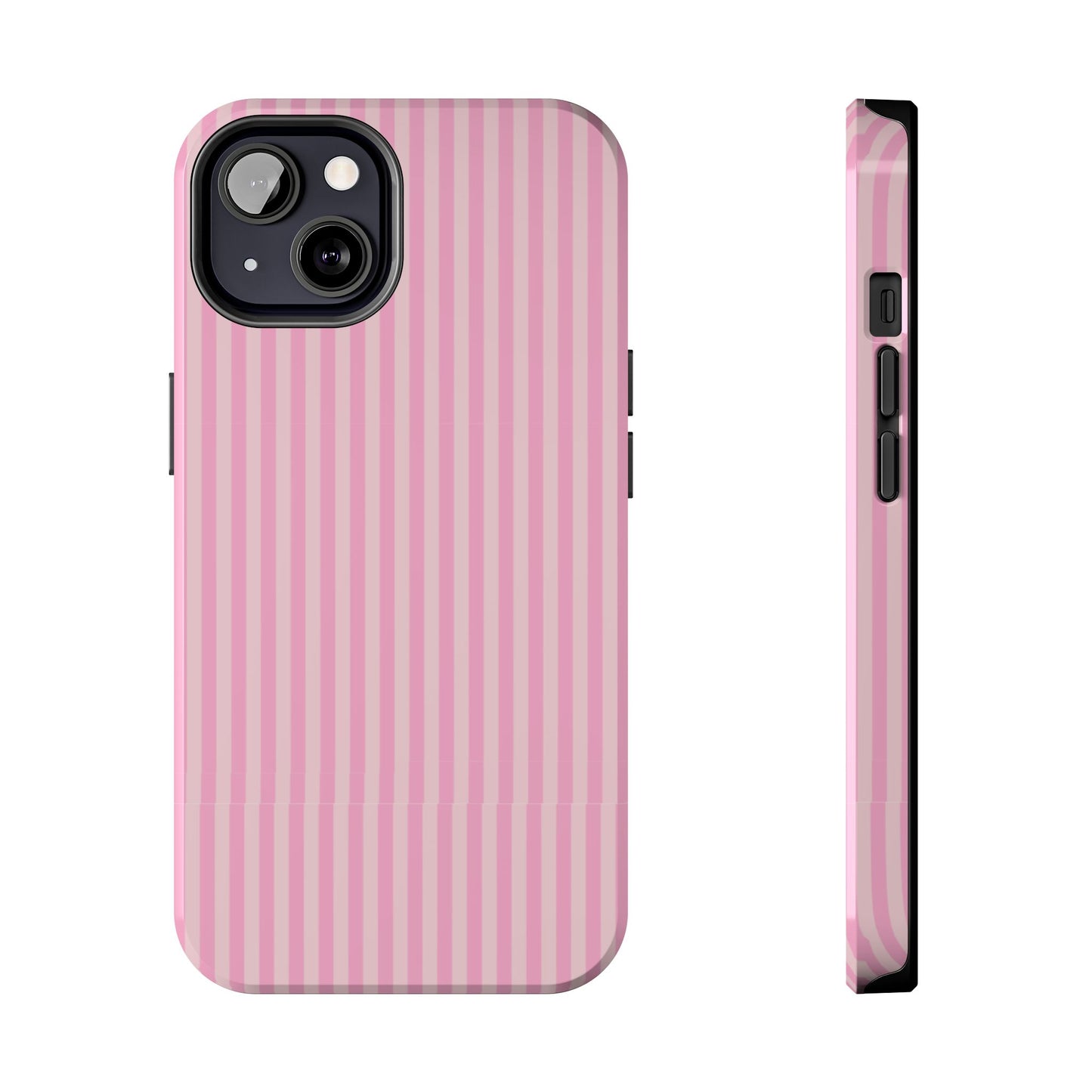 Pretty In Pink  – Pink Vertical Stripe Tough Phone Case