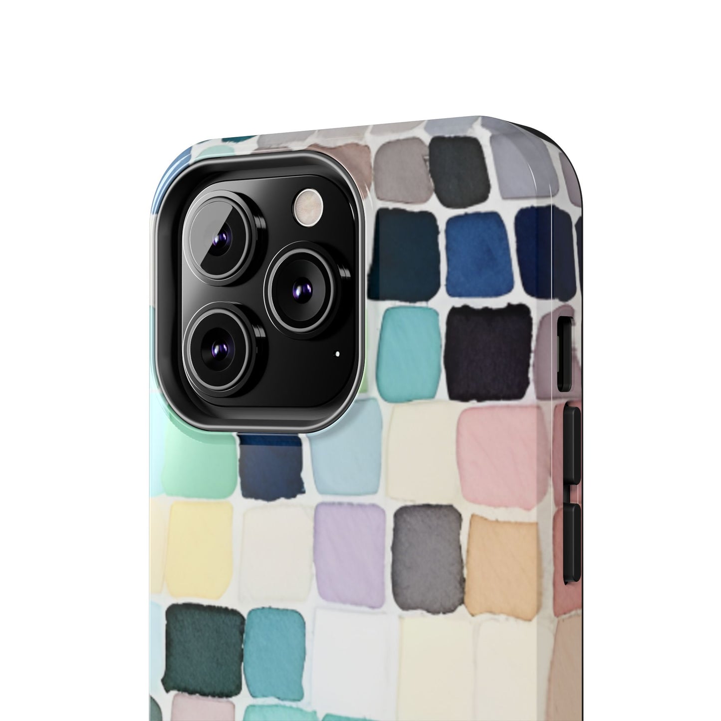 Watercolor —  Abstract Mosaic Tough Phone Case Pastel Tile Protective Cover