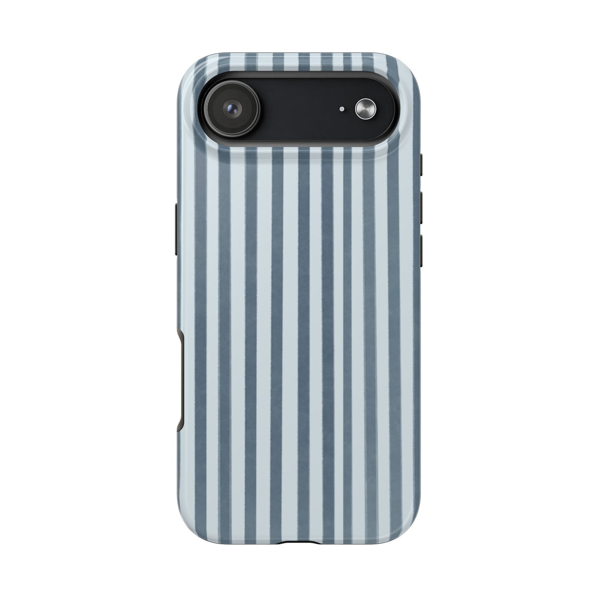Rainy Day – Striped Tough Phone Case Blue Vertical Stripes,