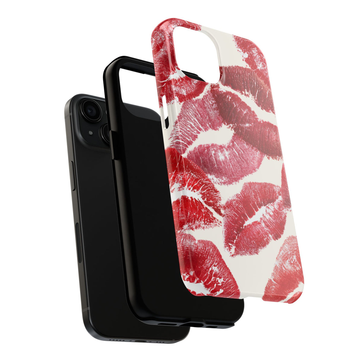 Red Lipstick Kiss Pattern Phone Case | Tough Phone Case