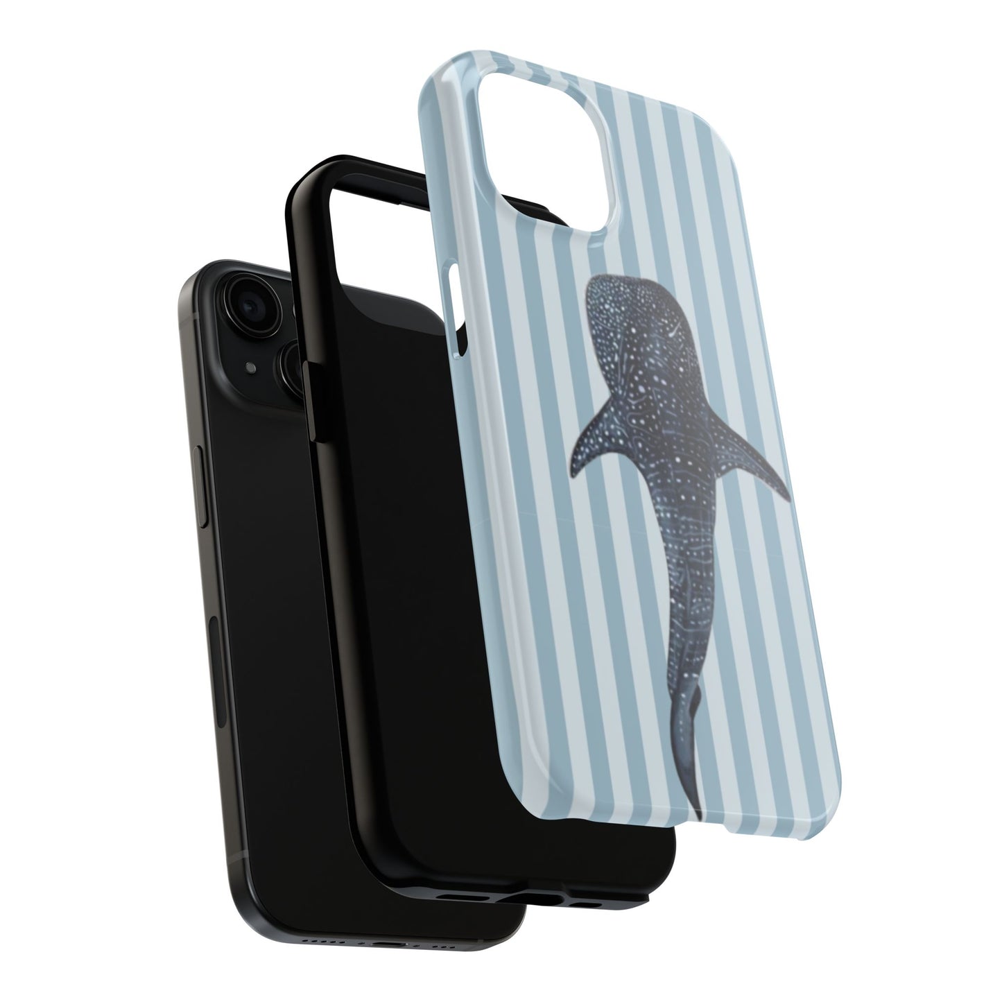 Deep Sea  — Blue Striped Tough Protective Cover