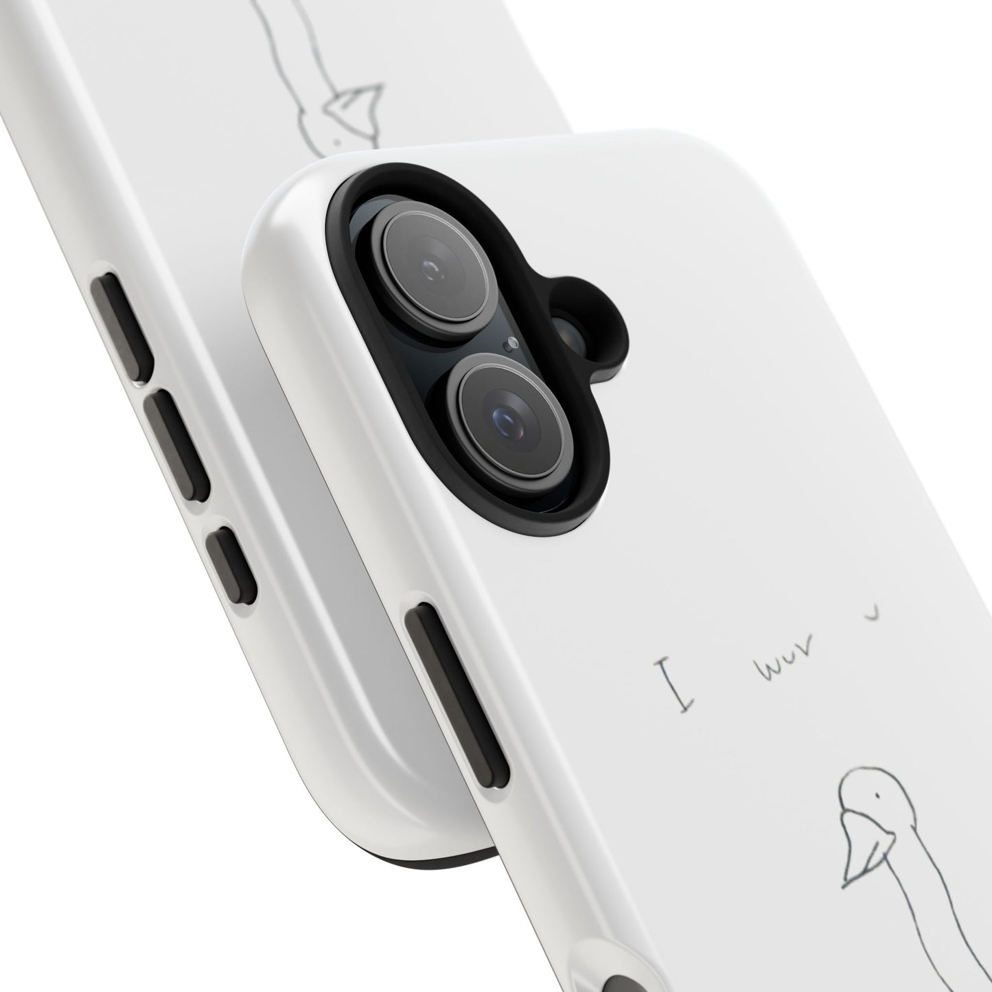 Funny Duck 'I wuv u'— Tough Phone Case
