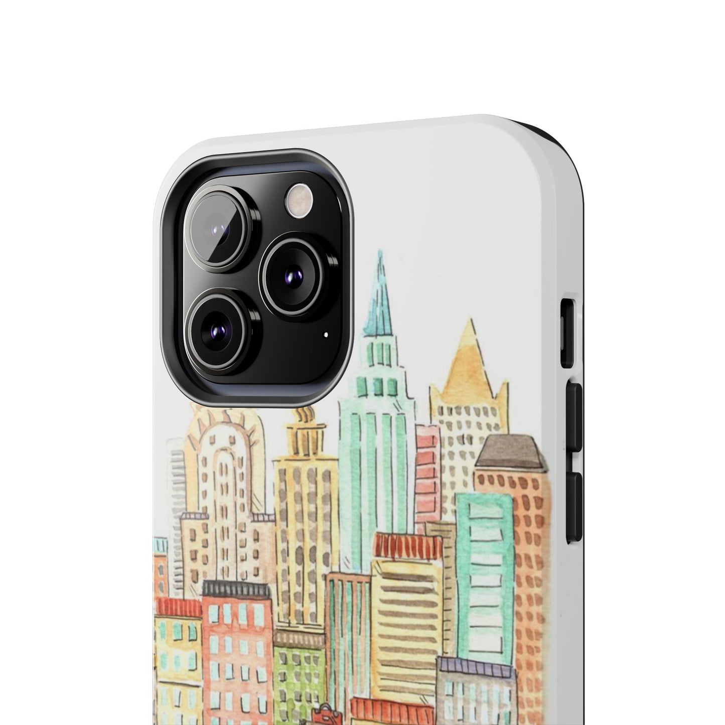 New York – New York Watercolor Skyline Tough Phone Case