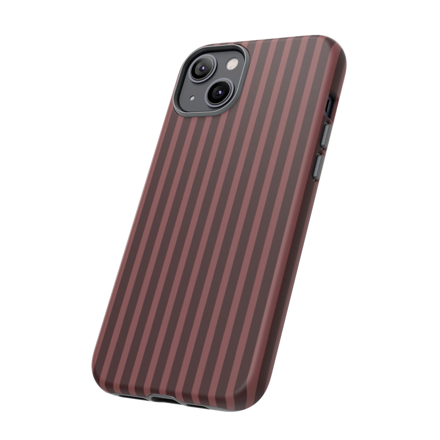 Striped Double Burgundy  — Tough Phone Case