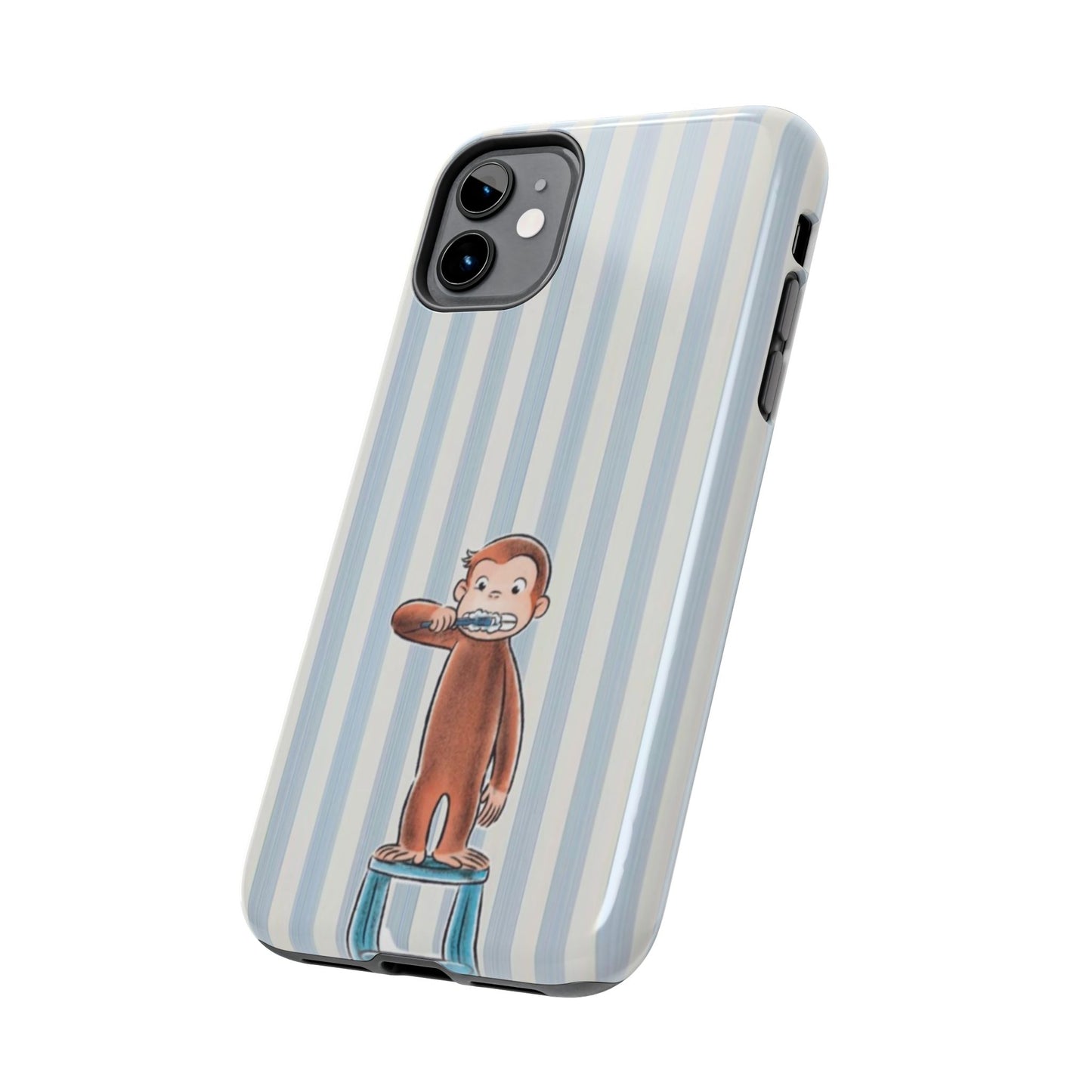 Curious George, Brushing Teeth — Monkey Brushing Tooth Tough Phone Case
