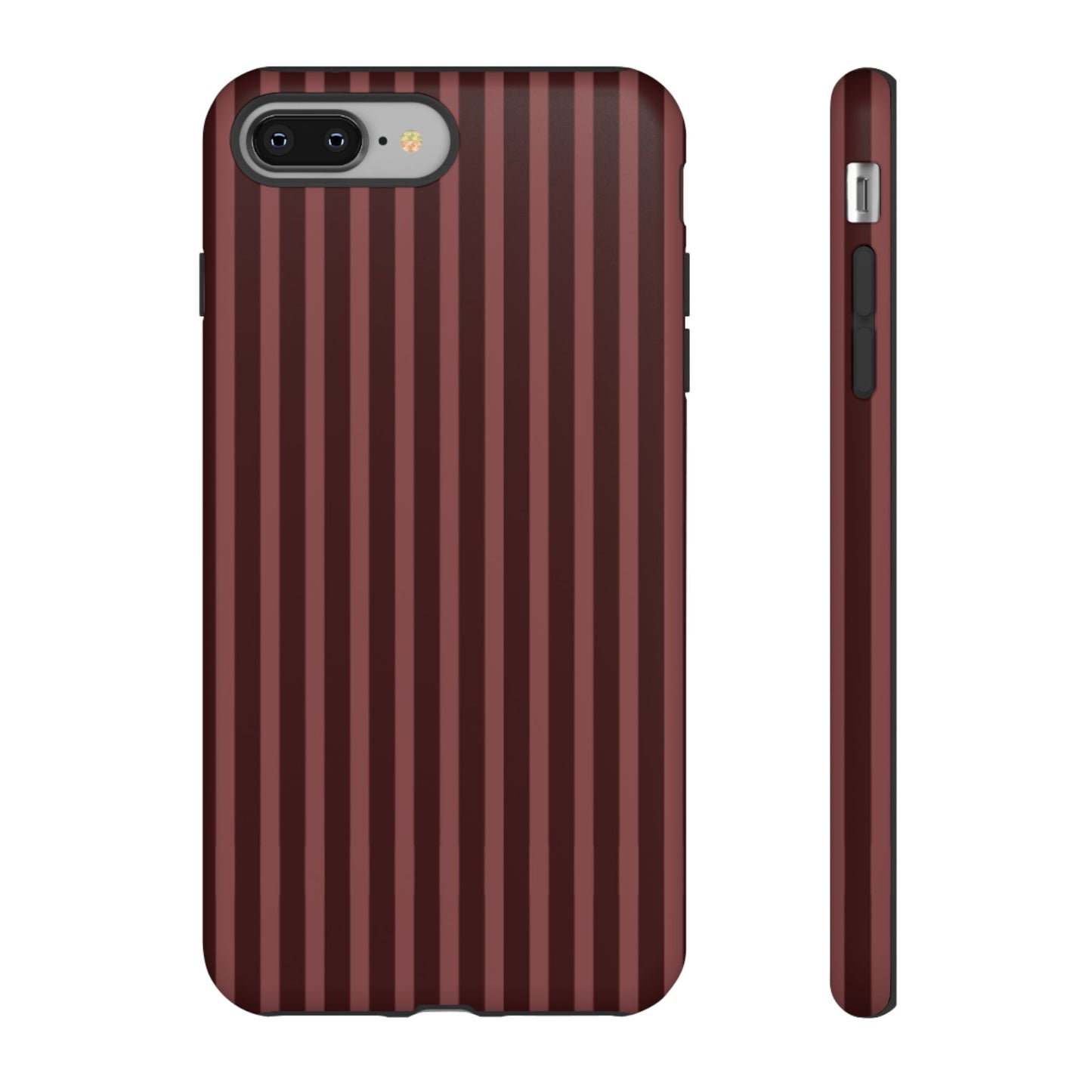 Striped Double Burgundy  — Tough Phone Case
