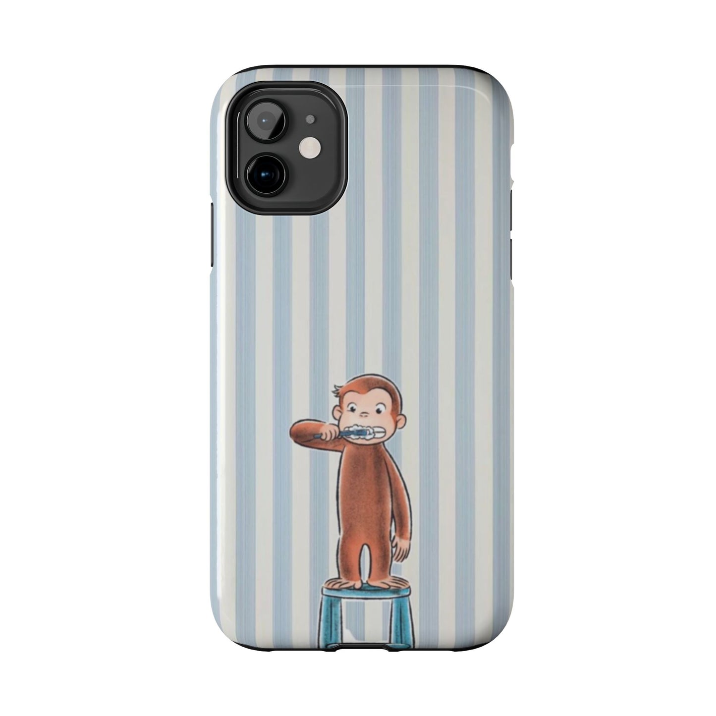 Curious George, Brushing Teeth — Monkey Brushing Tooth Tough Phone Case