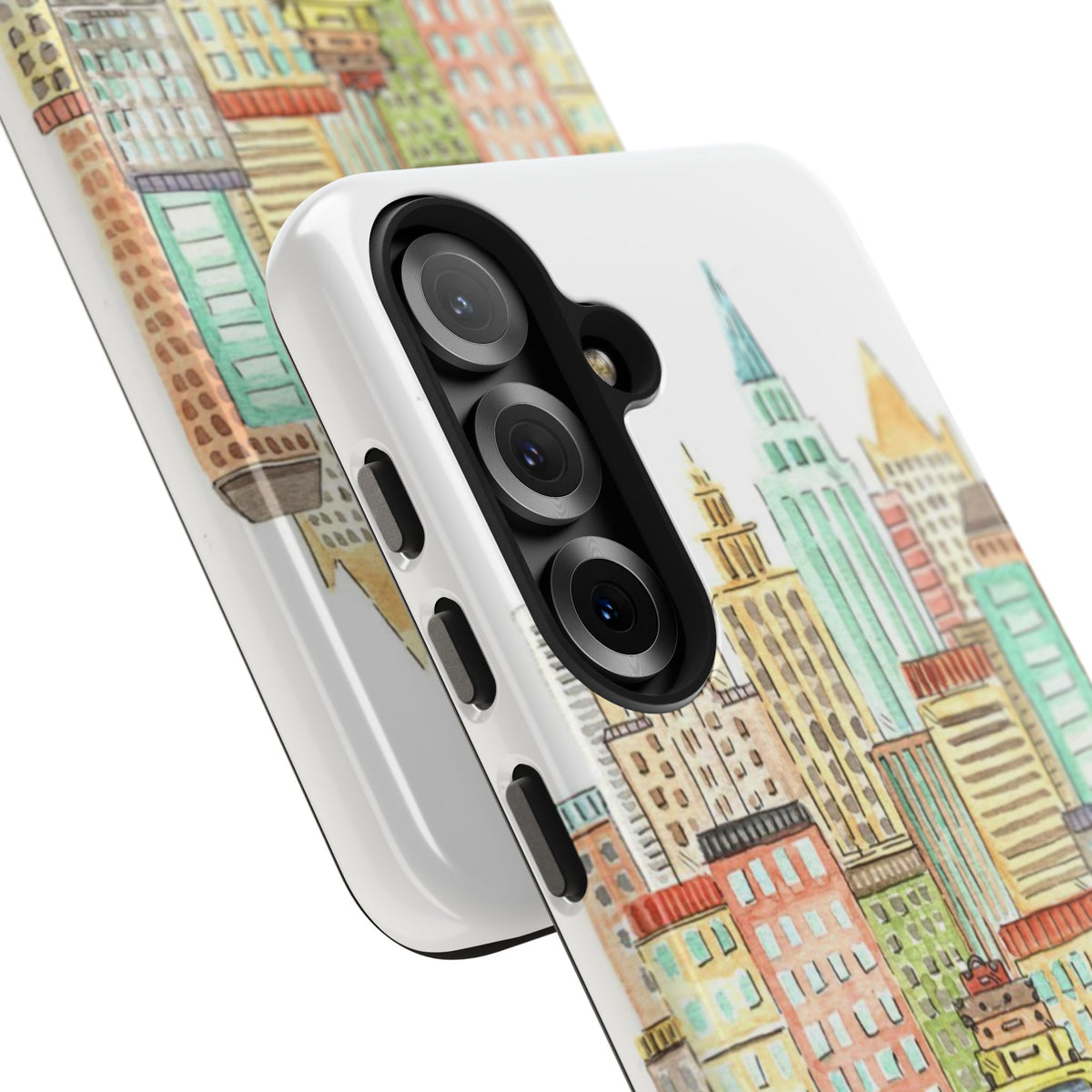 New York – New York Watercolor Skyline Tough Phone Case
