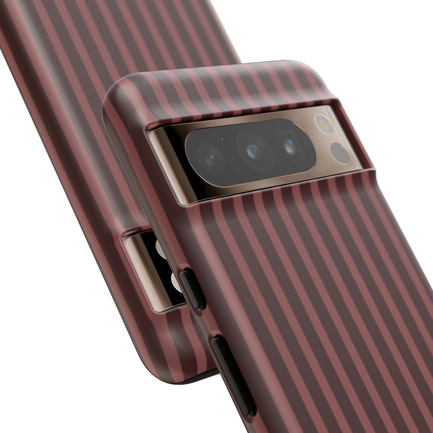 Striped Double Burgundy  — Tough Phone Case