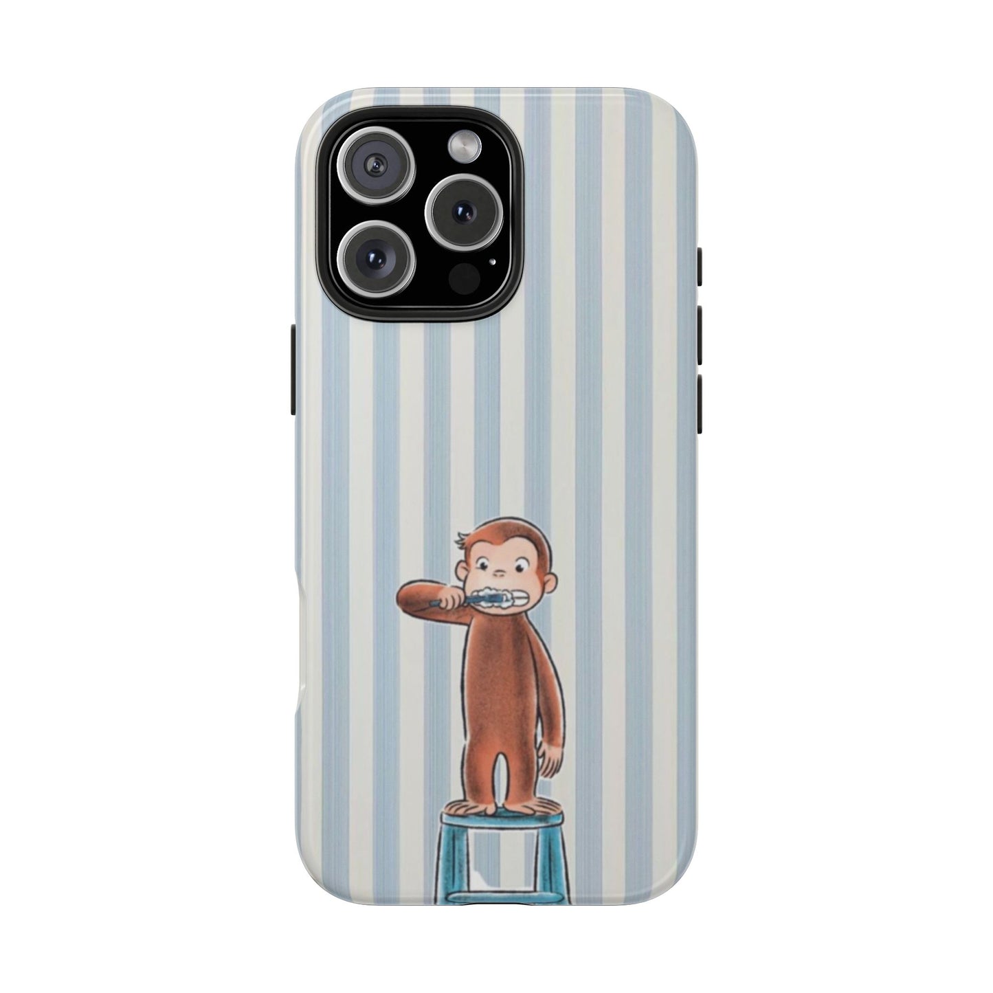 Curious George, Brushing Teeth — Monkey Brushing Tooth Tough Phone Case