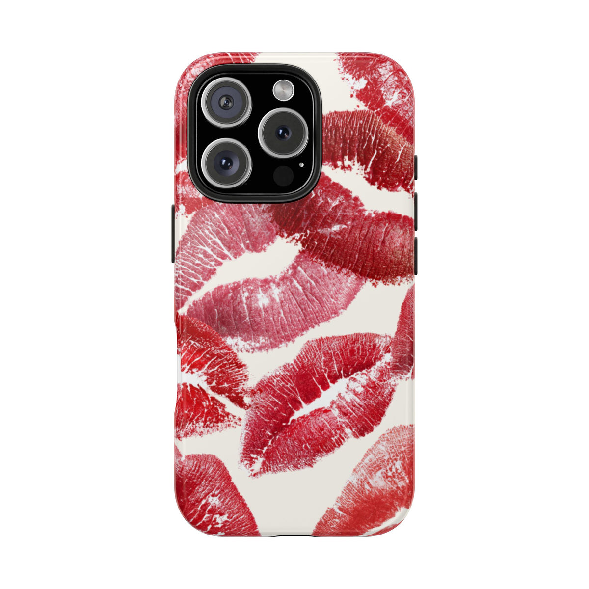 Red Lipstick Kiss Pattern Phone Case | Tough Phone Case