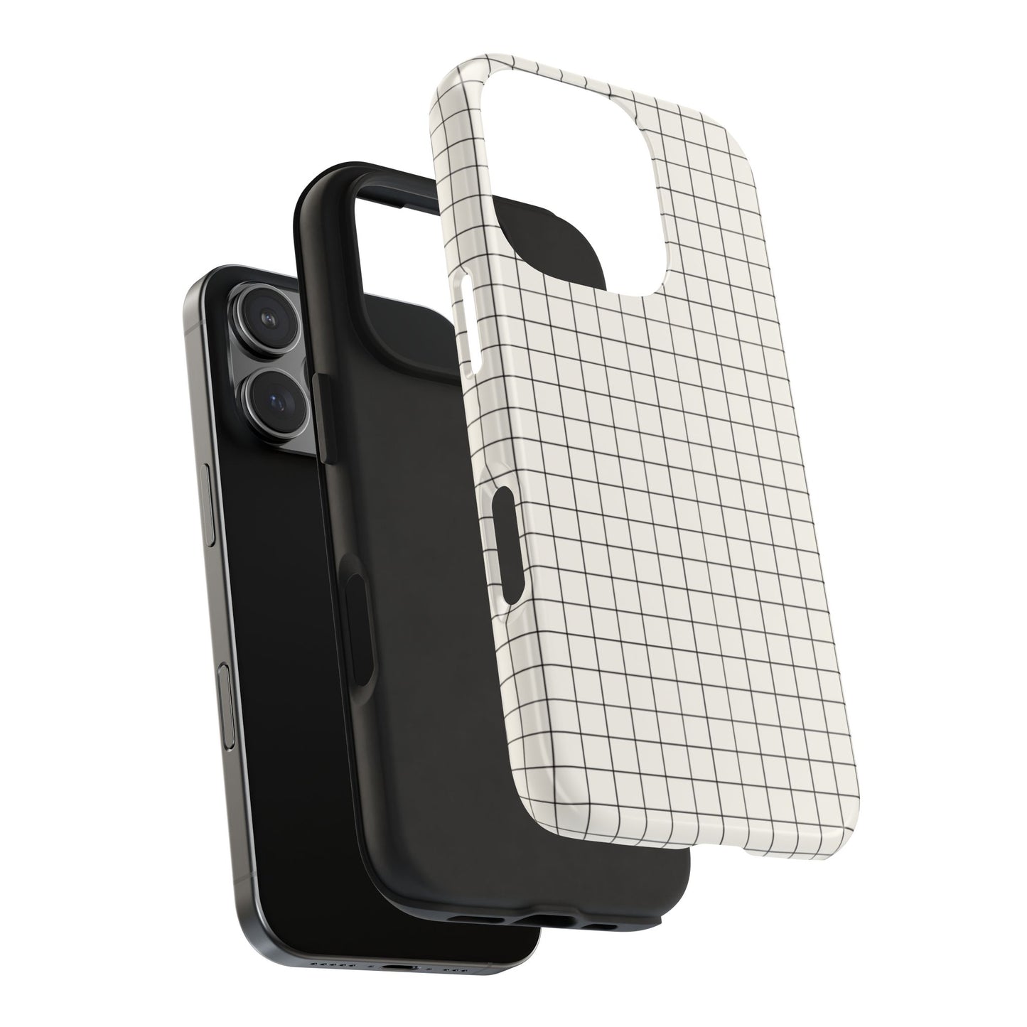 The Architect |Tough Phone Case Minimal Graph Paper Design