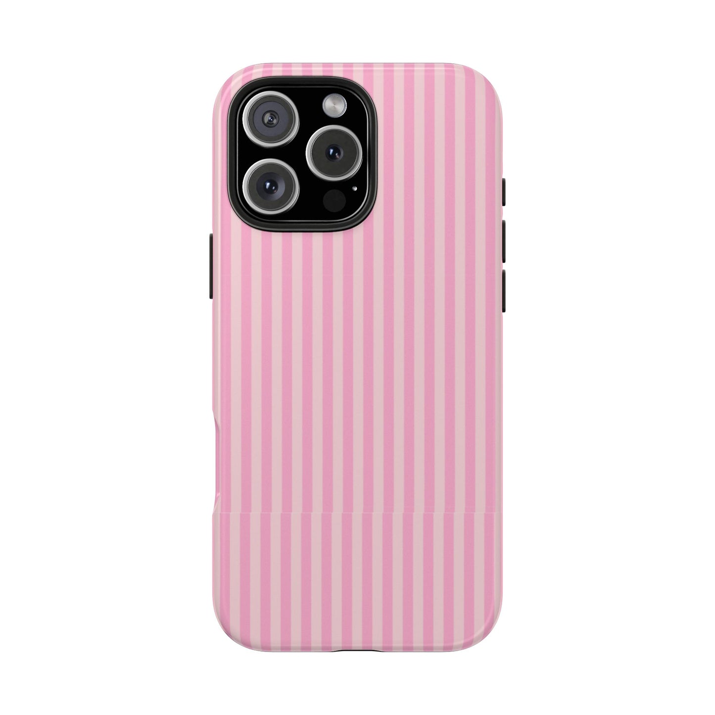 Pretty In Pink  – Pink Vertical Stripe Tough Phone Case