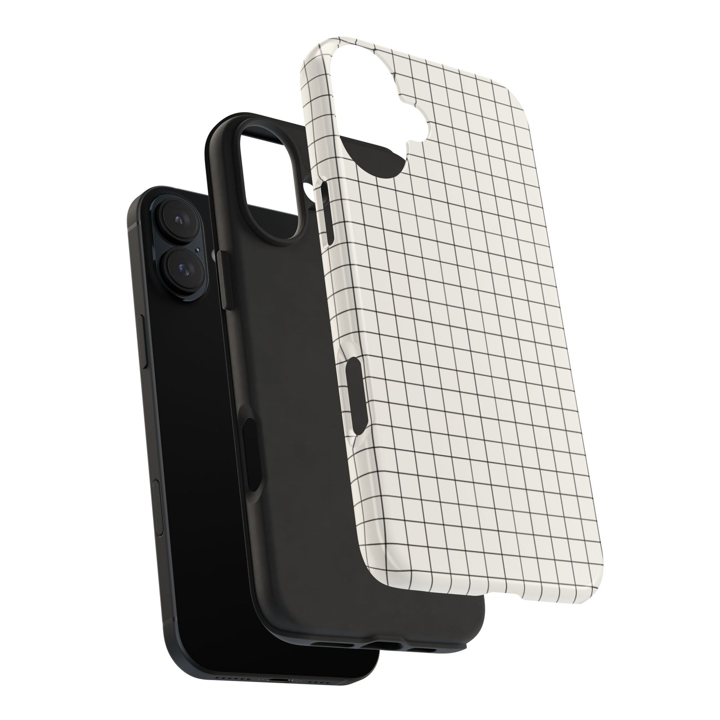 The Architect |Tough Phone Case Minimal Graph Paper Design