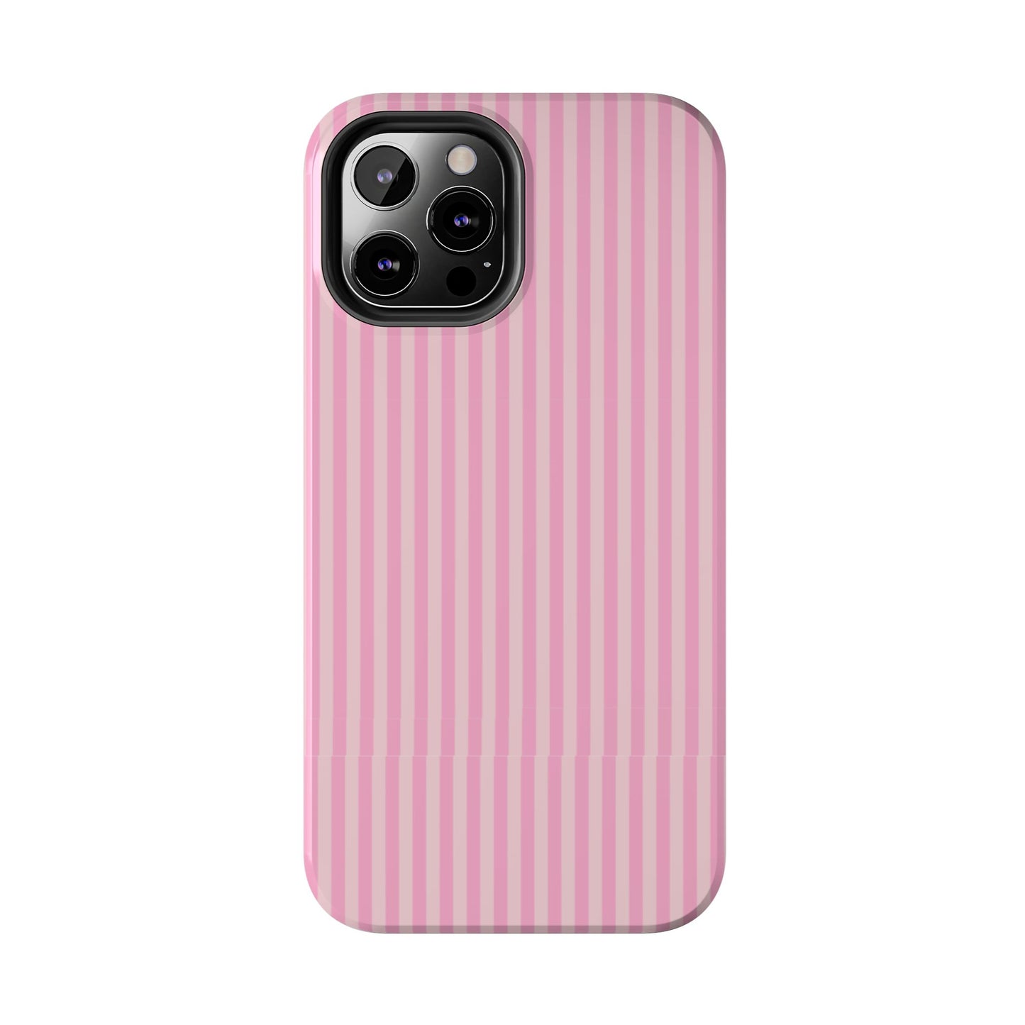 Pretty In Pink  – Pink Vertical Stripe Tough Phone Case